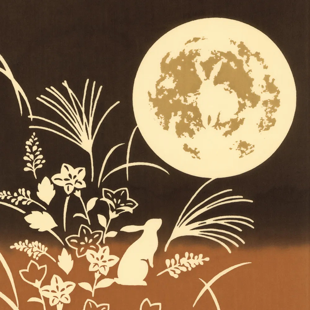 【kenema 】注染手ぬぐい 黄金月夜