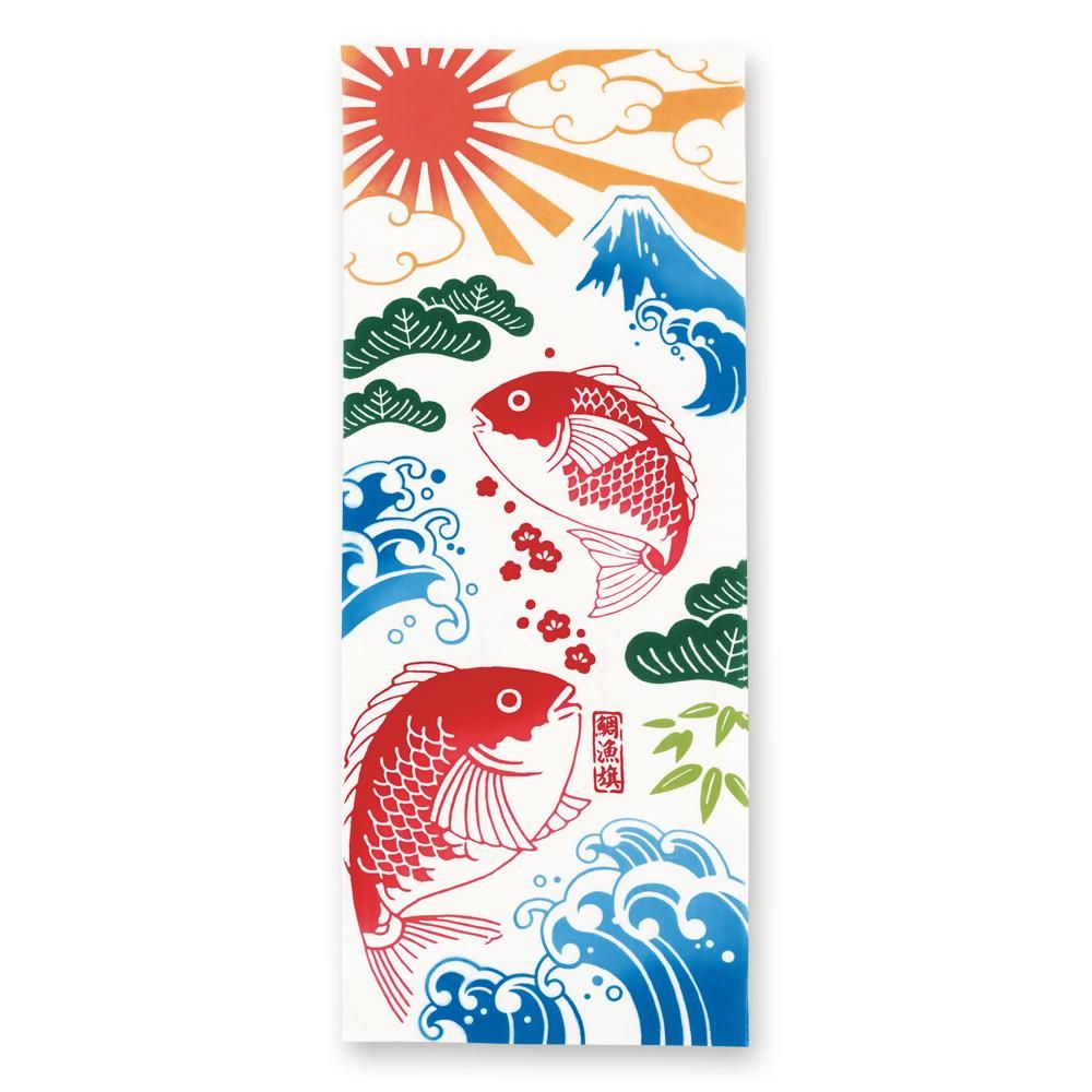 注染手ぬぐい 鯛漁旗