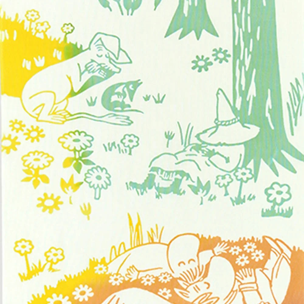 4月中旬入荷予定【MOOMIN】注染手ぬぐい お昼寝 てぬぐい 宮本株式会社