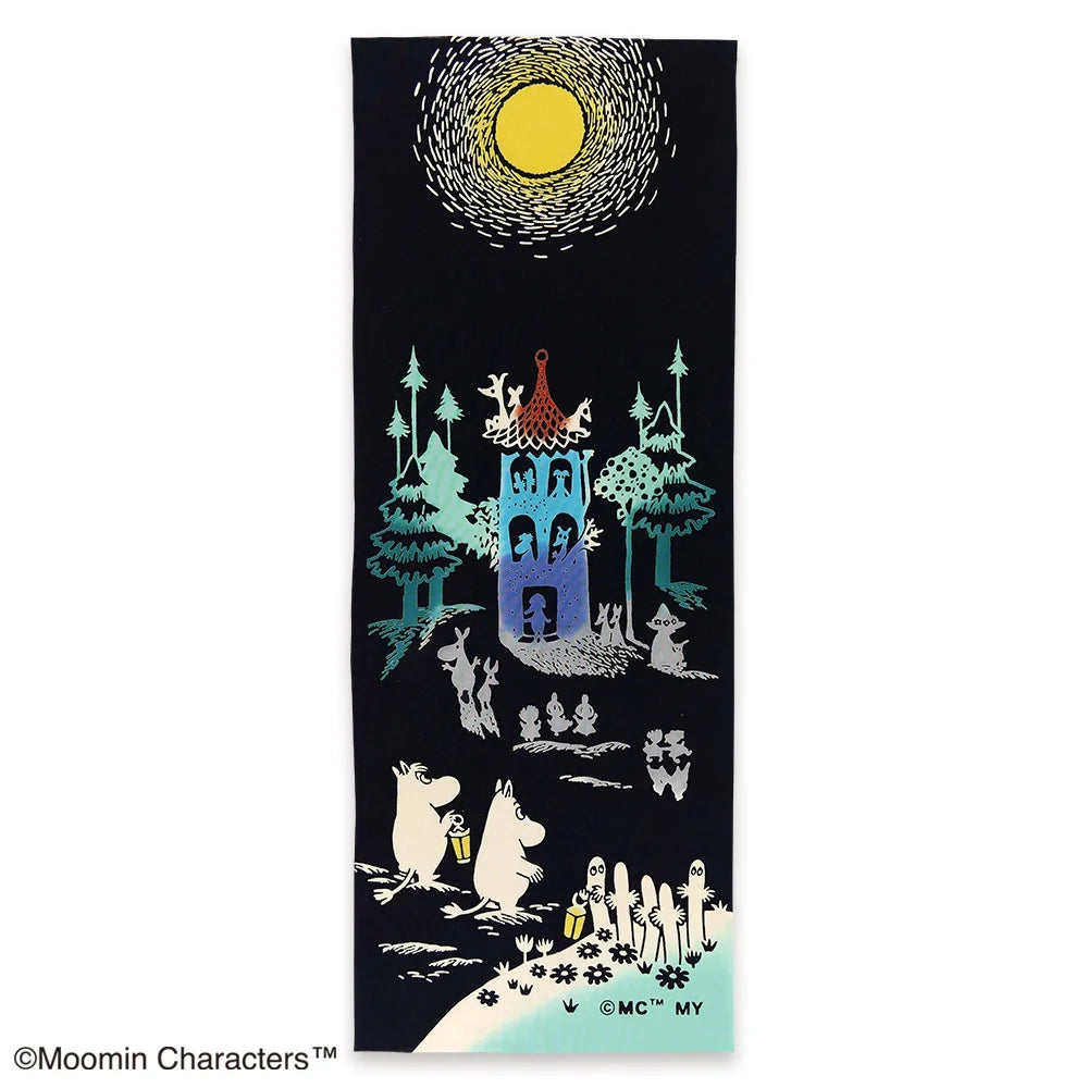 4月中旬入荷予定【MOOMIN】注染手ぬぐい 月明かり てぬぐい 宮本株式会社