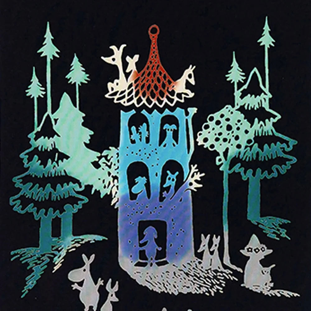 4月中旬入荷予定【MOOMIN】注染手ぬぐい 月明かり てぬぐい 宮本株式会社