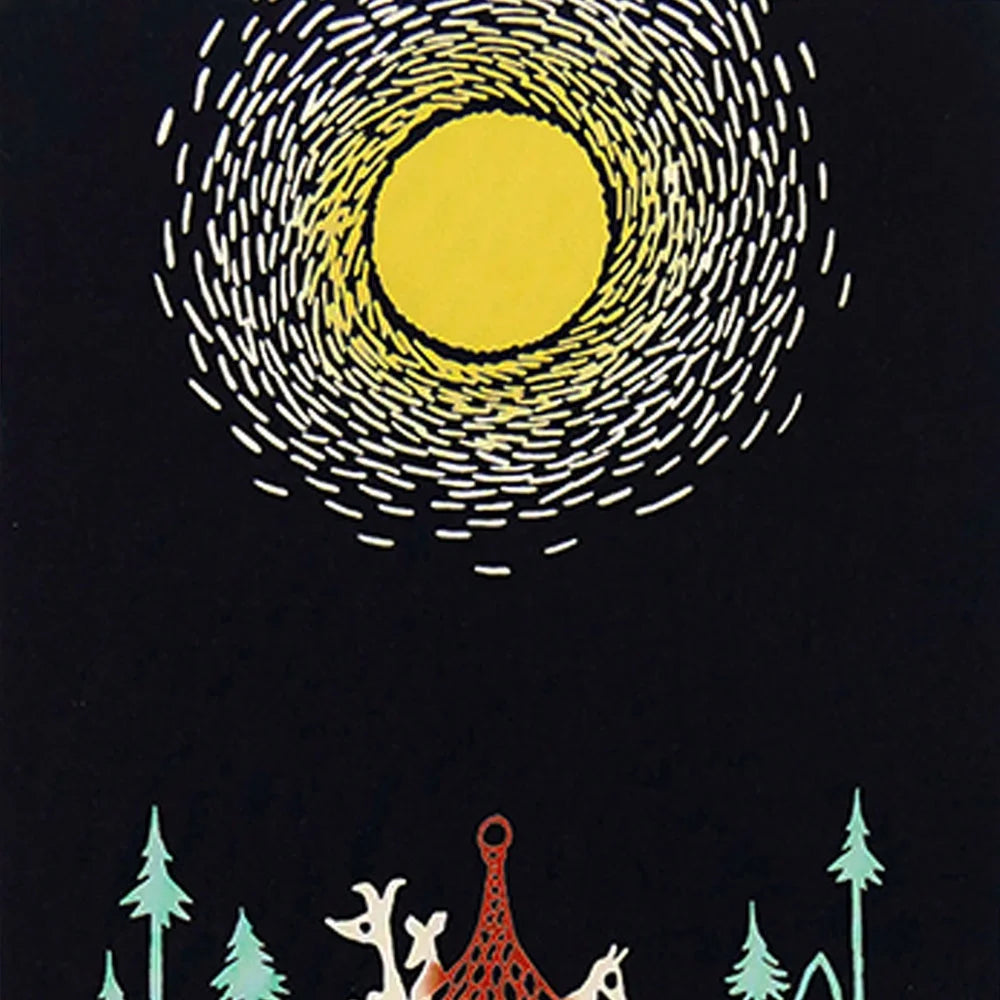 4月中旬入荷予定【MOOMIN】注染手ぬぐい 月明かり てぬぐい 宮本株式会社