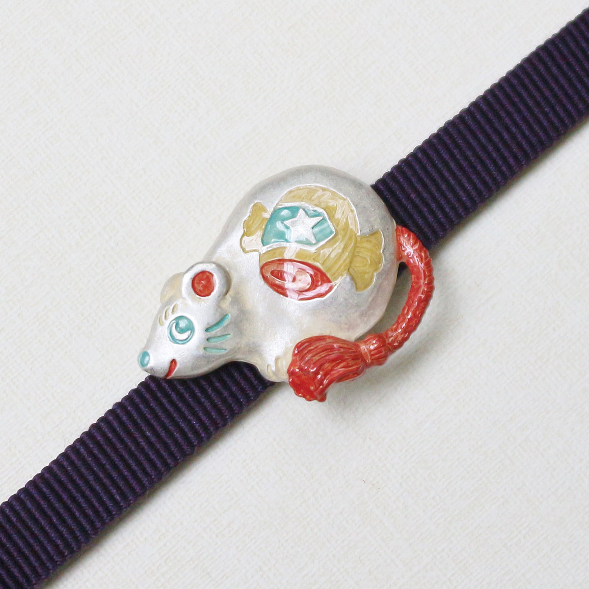 数-SUU- ねずみ帯留め / 帯留め※専用豪華ボックス入り