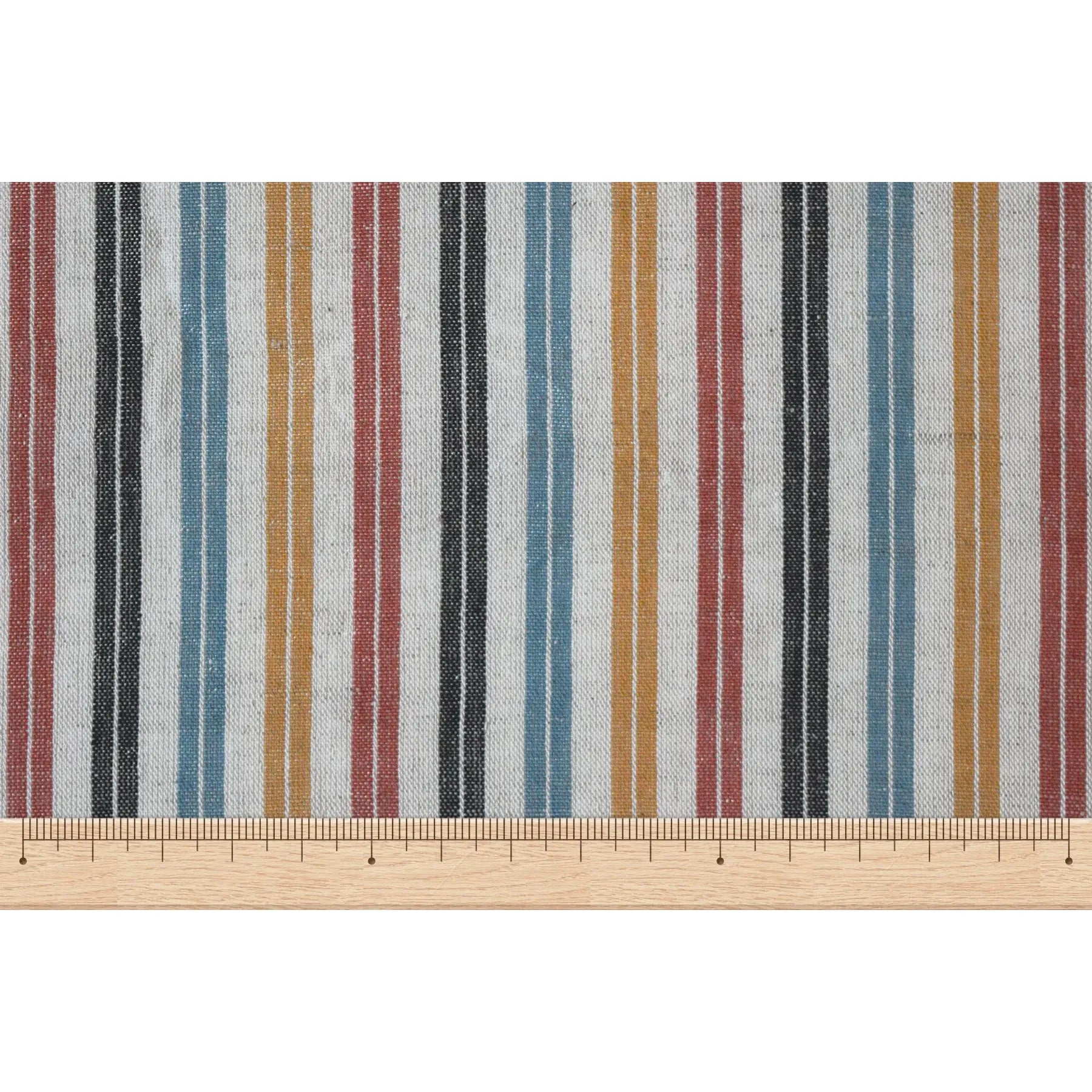 池沼織工房 棉麻 遠州縞 2022/07 反物 池沼織工房 千織