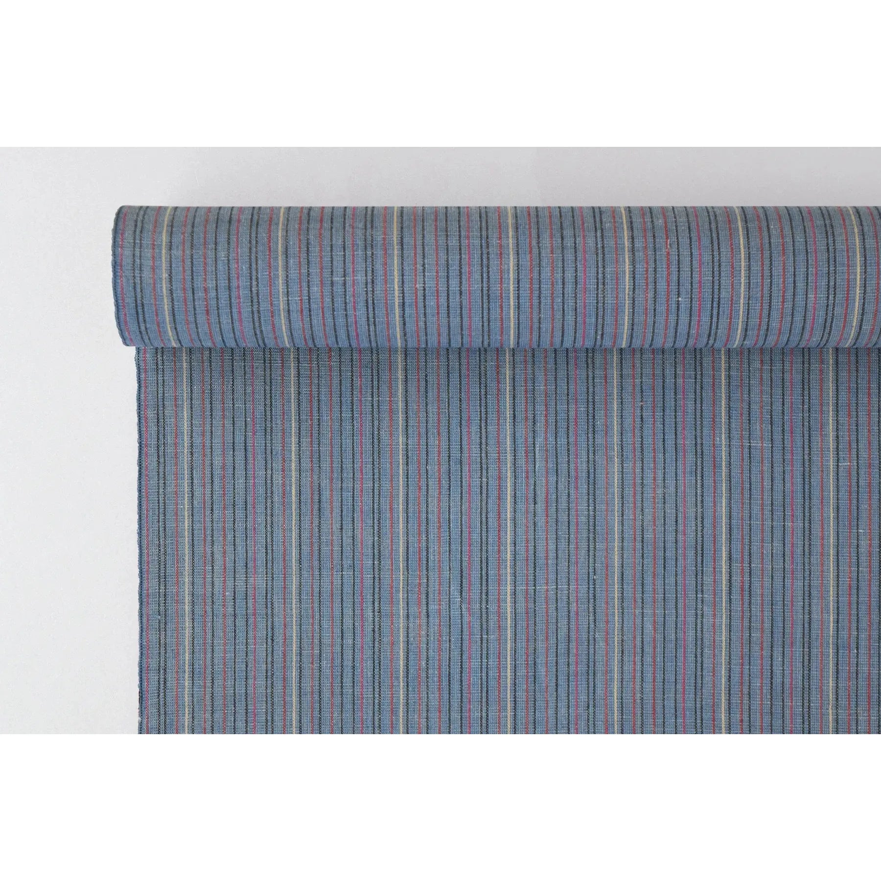 池沼織工房 棉麻 遠州縞 2022/10 反物 池沼織工房 千織