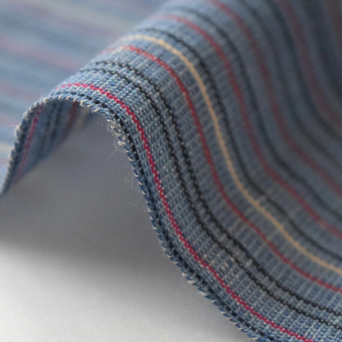 池沼織工房 棉麻 遠州縞 2022/10 反物 池沼織工房 千織