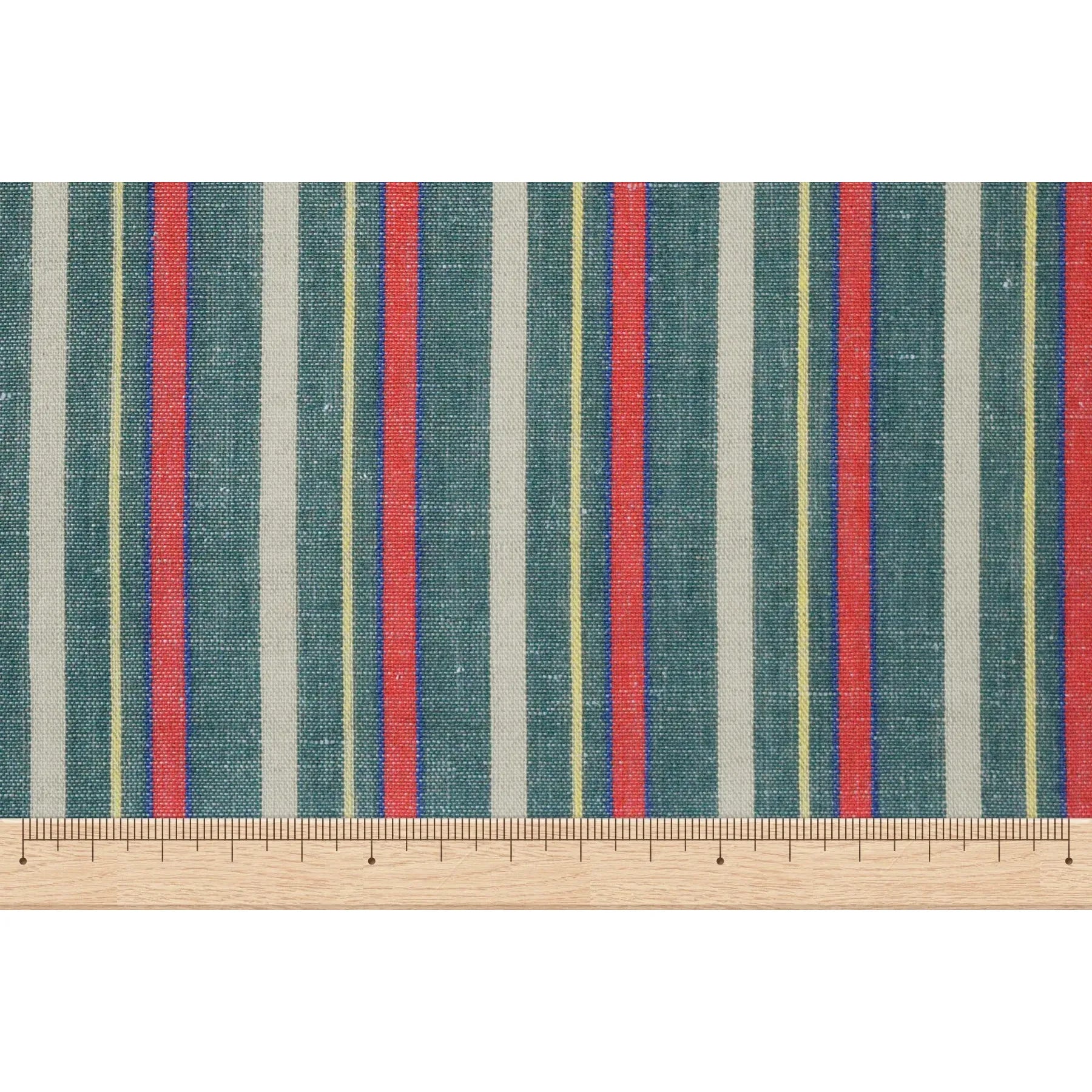 池沼織工房 棉麻 遠州縞 2022/12 反物 池沼織工房 千織