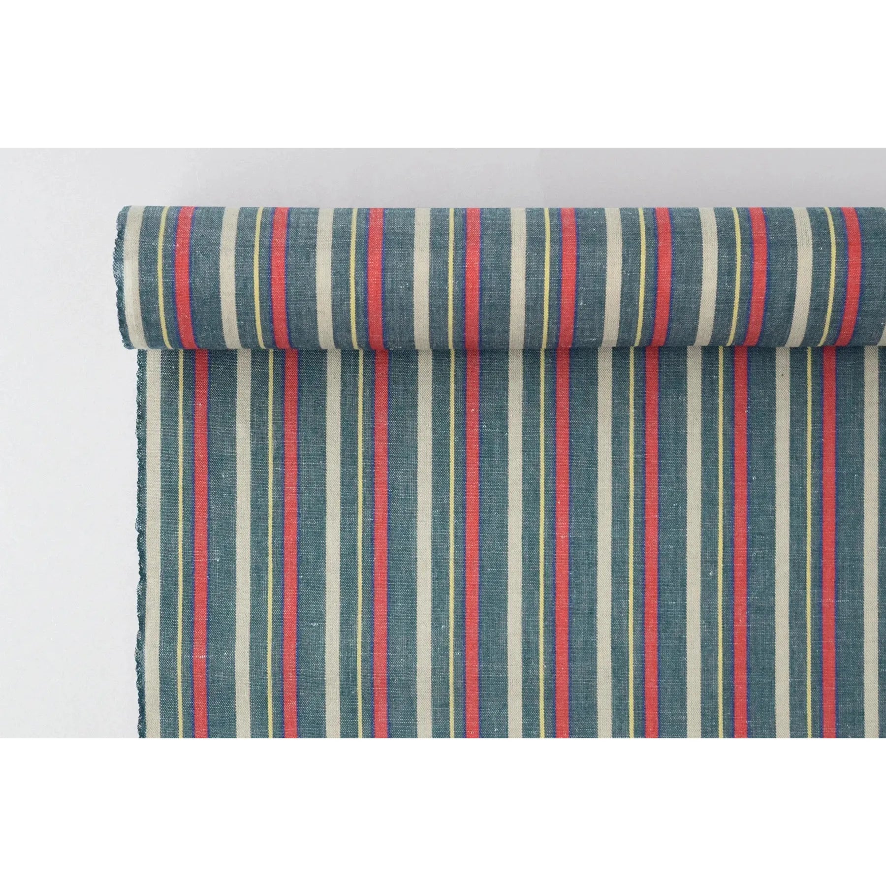 池沼織工房 棉麻 遠州縞 2022/12 反物 池沼織工房 千織