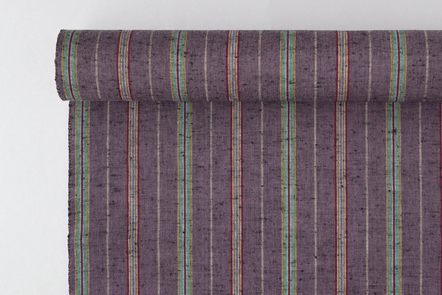 池沼織工房 千織 遠州棉紬 遠州縞 桔梗 ※メートル売り(1=1m) fabric 池沼織工房 千織