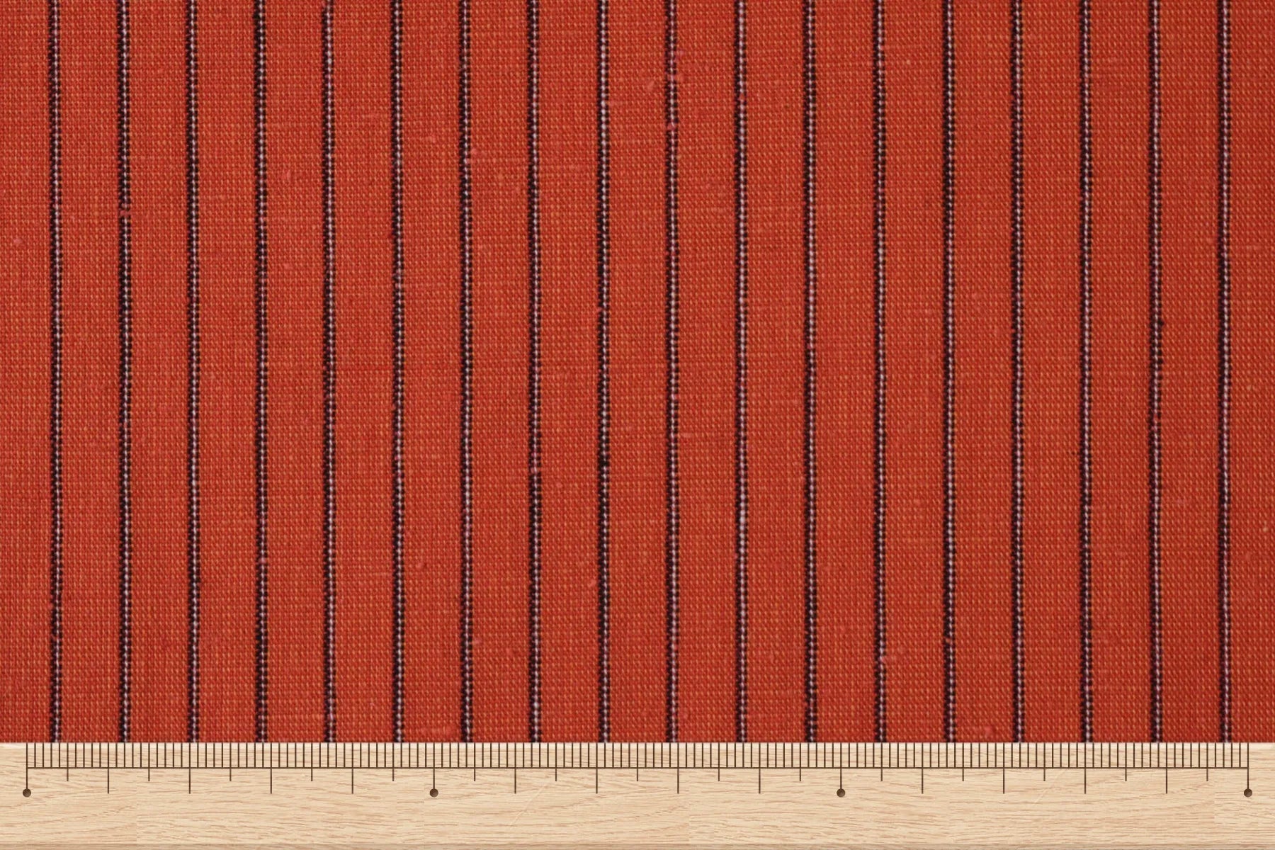 池沼織工房 千織 遠州木綿 遠州縞 鬼灯※メートル売り(1=1m) fabric 池沼織工房 千織