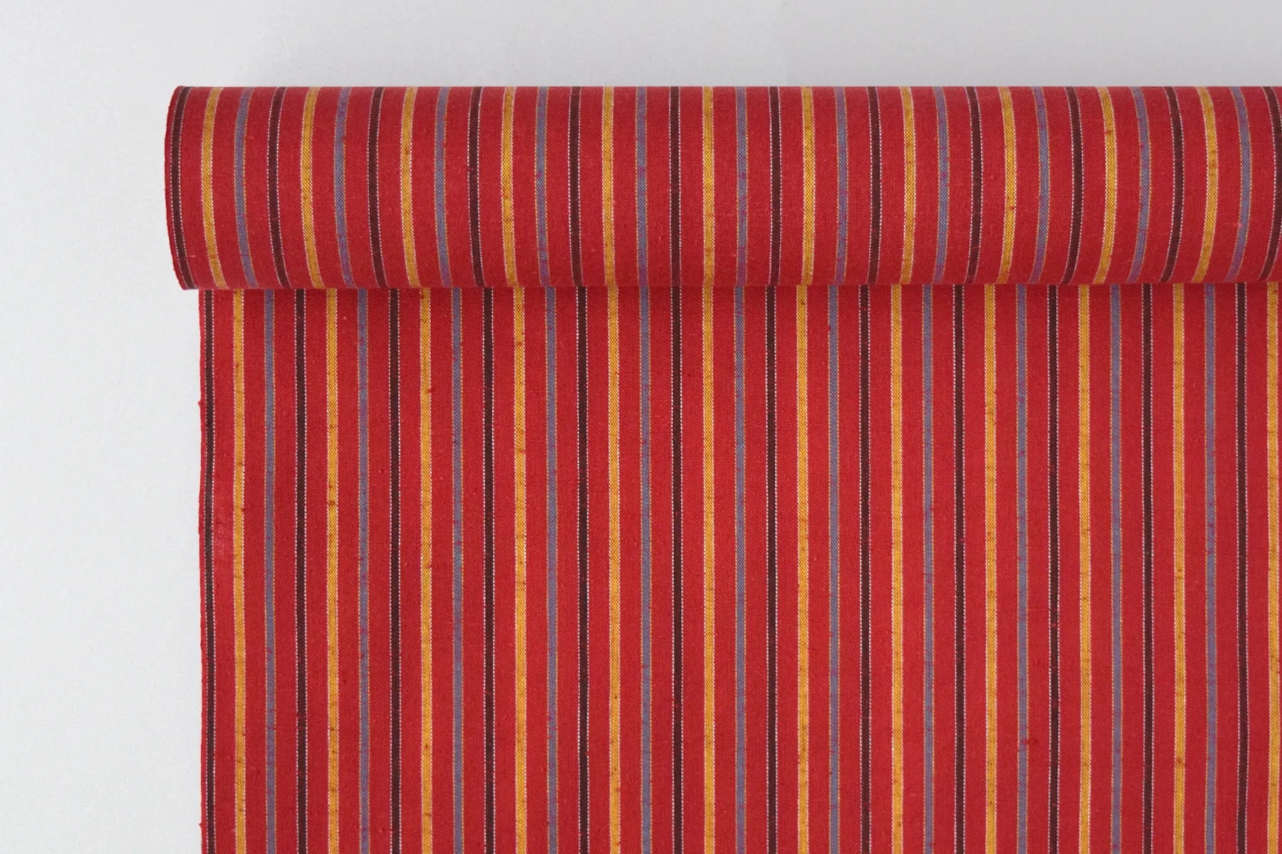 池沼織工房 千織 遠州木綿 遠州縞 黄昏 ※メートル売り(1=1m) fabric 池沼織工房 千織