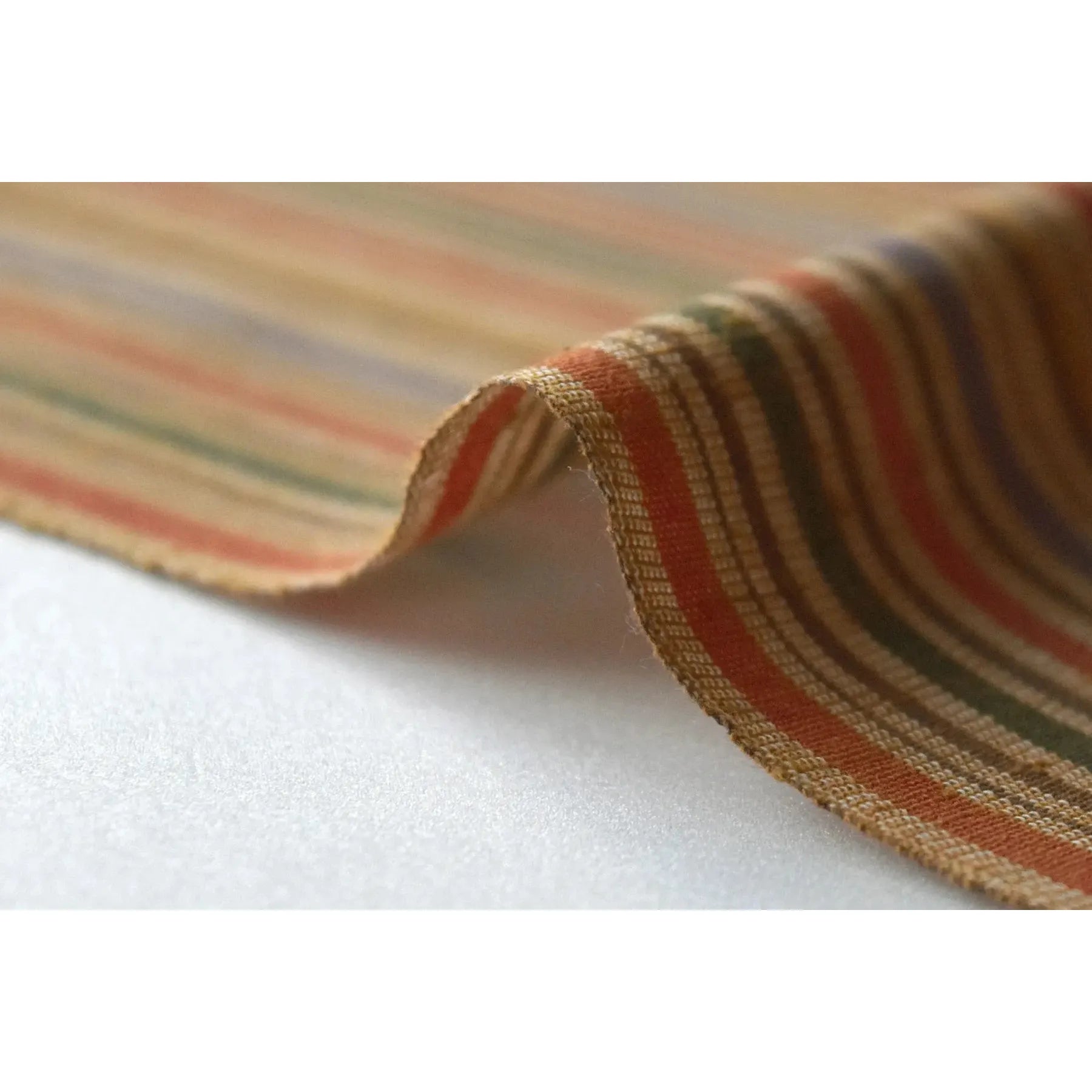 池沼織工房 千織 遠州木綿 遠州縞 麦秋 ー ばくしゅう※メートル売り(1=1m) fabric 池沼織工房 千織