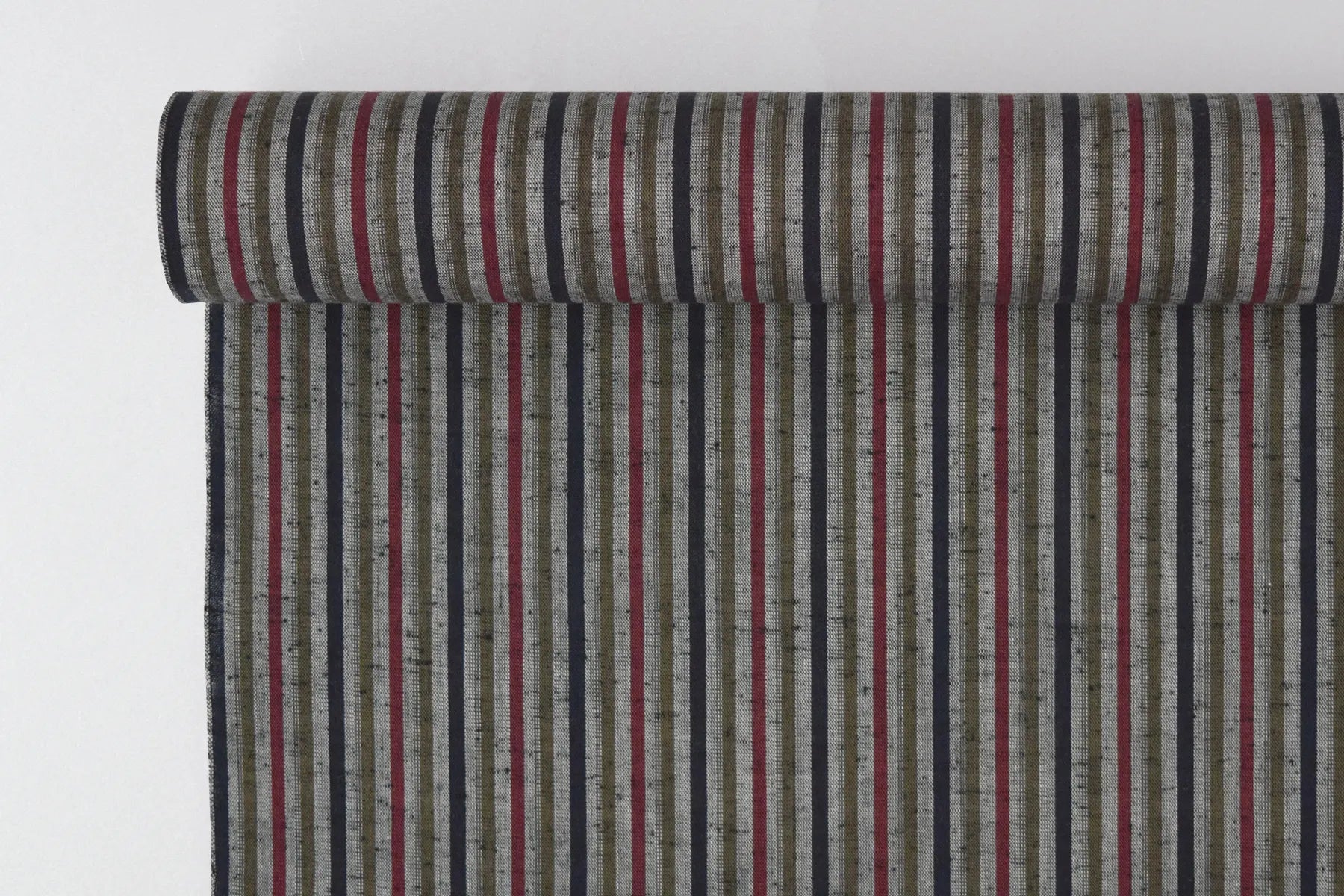 池沼織工房 千織 遠州木綿 遠州縞 凩 ※メートル売り(1=1m) fabric 池沼織工房 千織