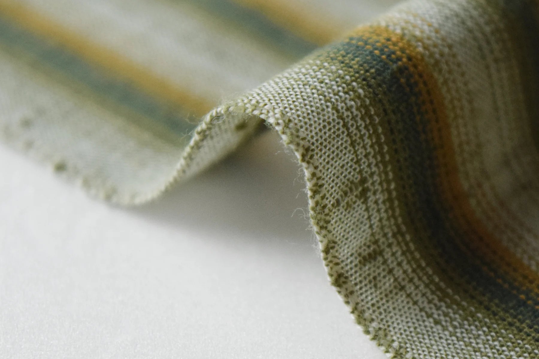 池沼織工房 千織 遠州木綿 遠州縞 木漏れ日※メートル売り(1=1m) fabric 池沼織工房 千織