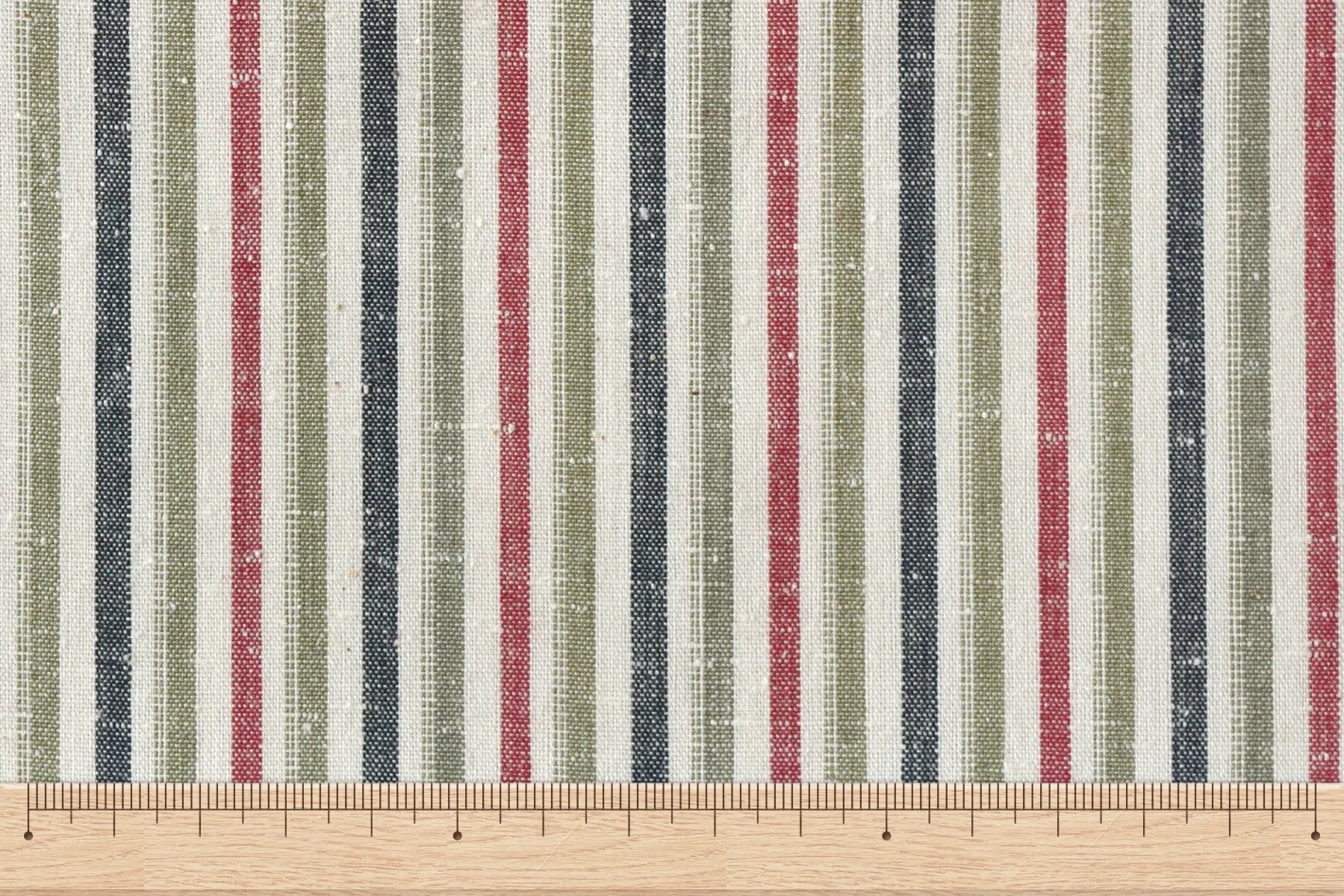 池沼織工房 千織 遠州木綿 遠州縞 南天 ※メートル売り(1=1m) fabric 池沼織工房 千織