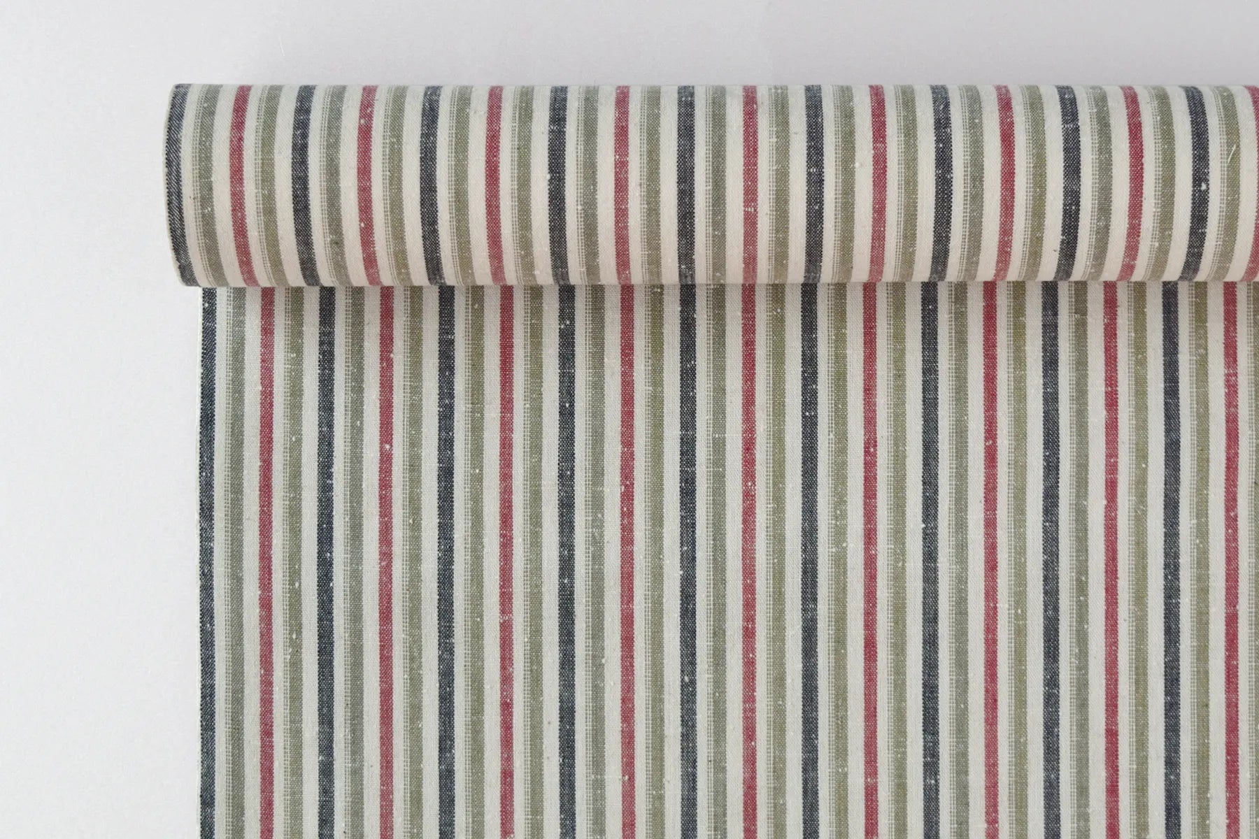 池沼織工房 千織 遠州木綿 遠州縞 南天 ※メートル売り(1=1m) fabric 池沼織工房 千織