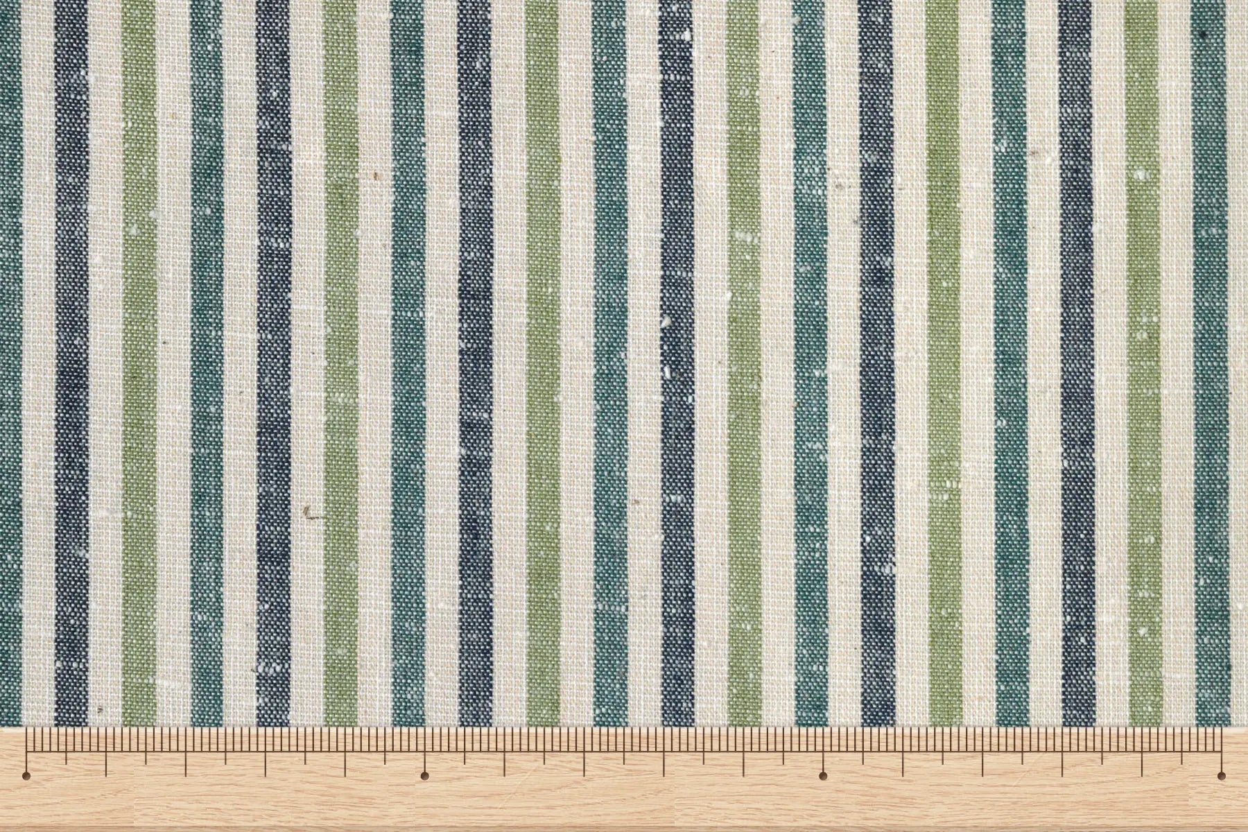 池沼織工房 千織 遠州木綿 遠州縞 若菜 ※メートル売り(1=1m) fabric 池沼織工房 千織