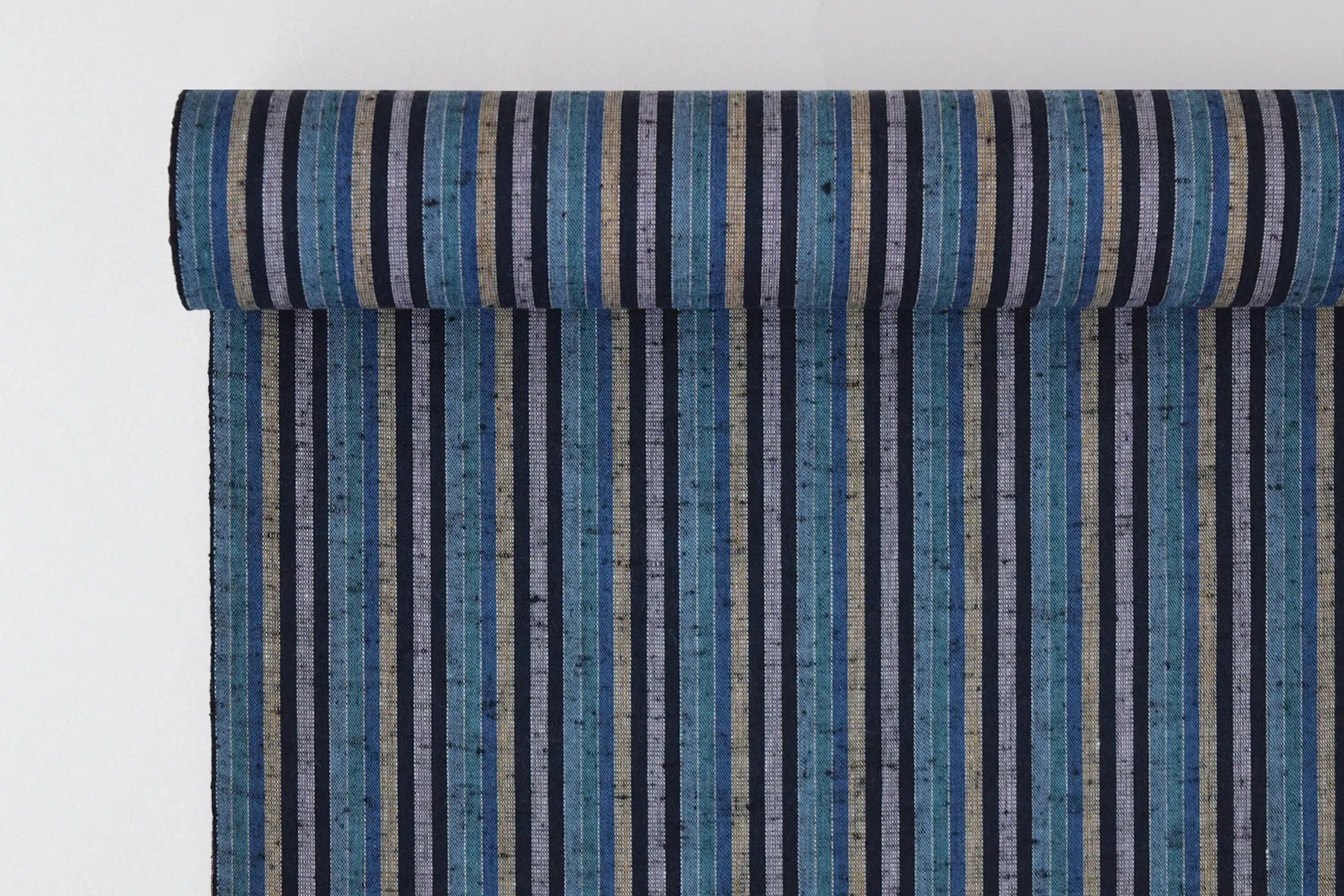 池沼織工房 千織 遠州木綿 遠州縞 蜃気楼※メートル売り(1=1m) fabric 池沼織工房 千織