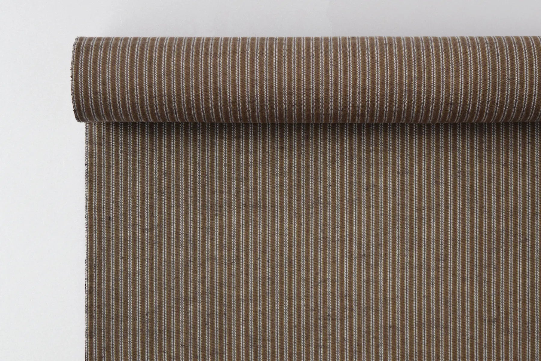 池沼織工房 千織 遠州木綿 遠州縞 団栗※メートル売り(1=1m) fabric 池沼織工房 千織