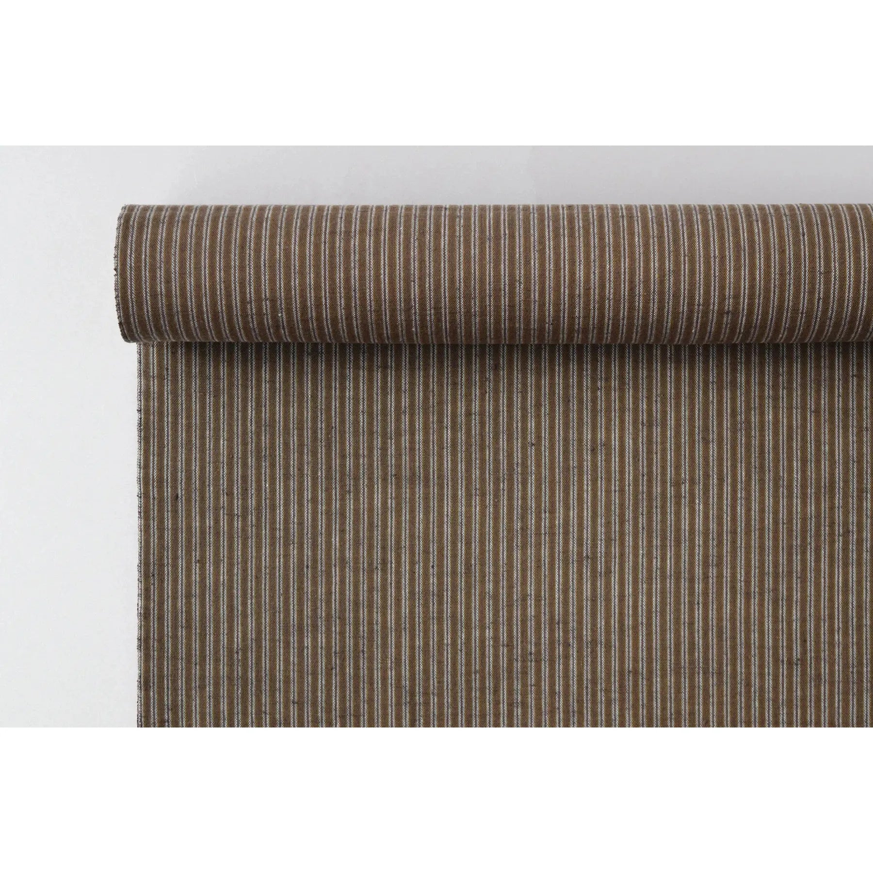 池沼織工房 千織 遠州木綿 遠州縞 団栗※メートル売り(1=1m) fabric 池沼織工房 千織