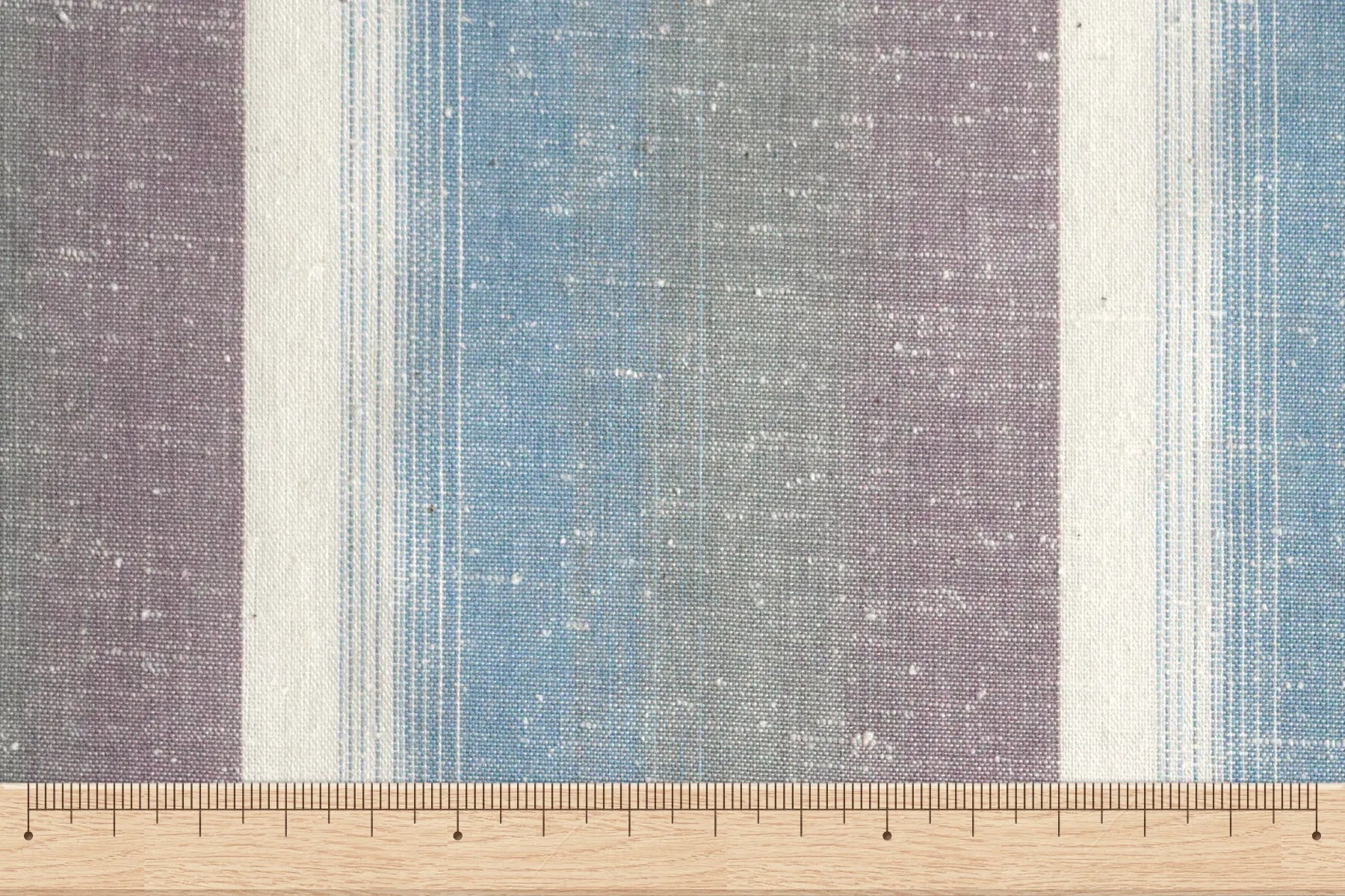 池沼織工房 千織 遠州木綿 遠州縞 月白 ※メートル売り(1=1m) fabric 池沼織工房 千織