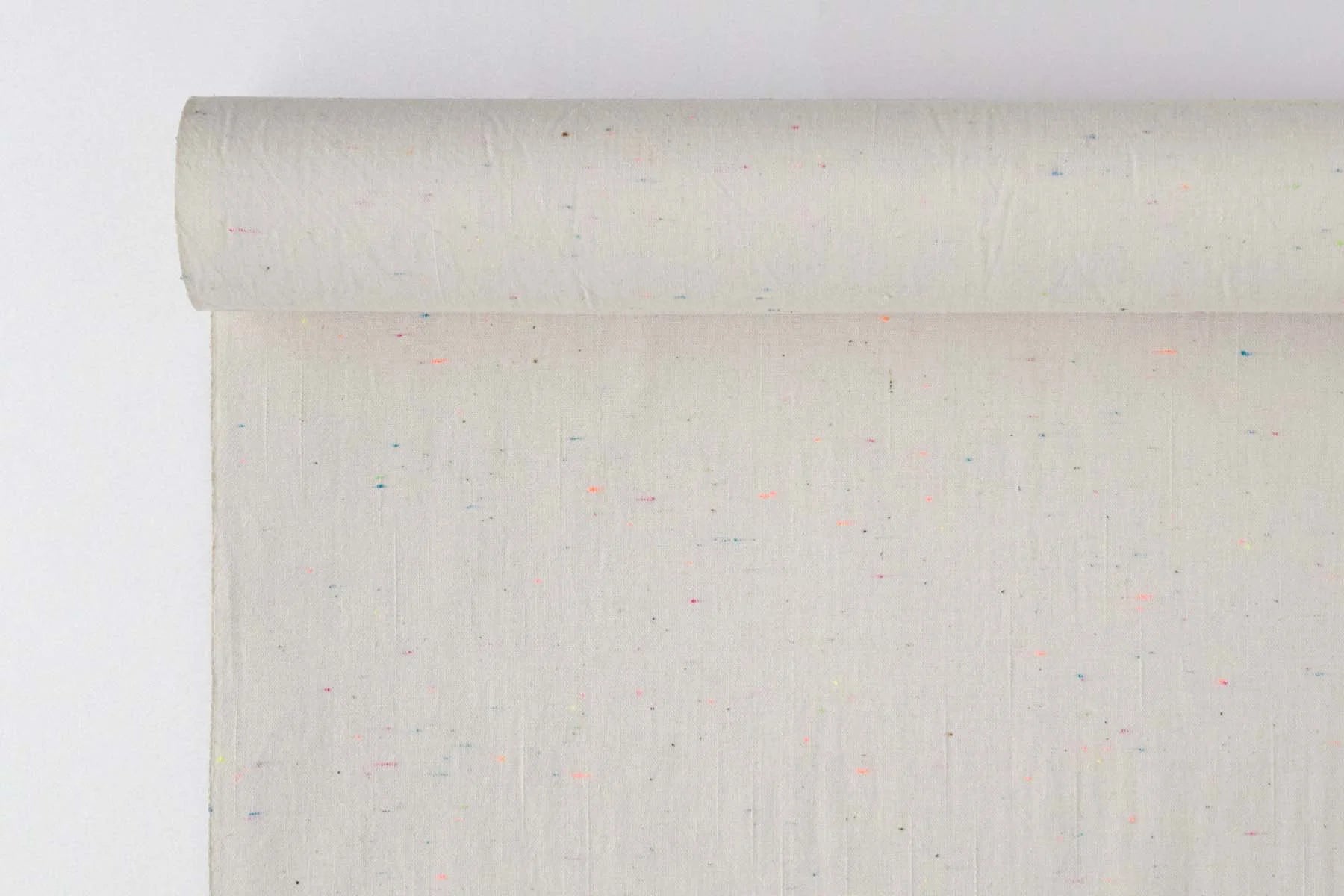 池沼織工房 遠州木綿 ネオン ホワイト ※メートル売り(1=1m) 遠州木綿 池沼織工房 千織