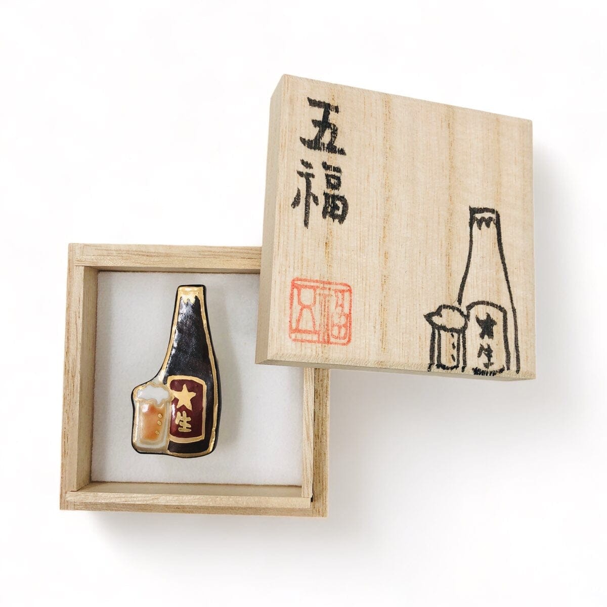 GO!FUKU 五福 帯留 ビール 帯留 GO!FUKU 五福