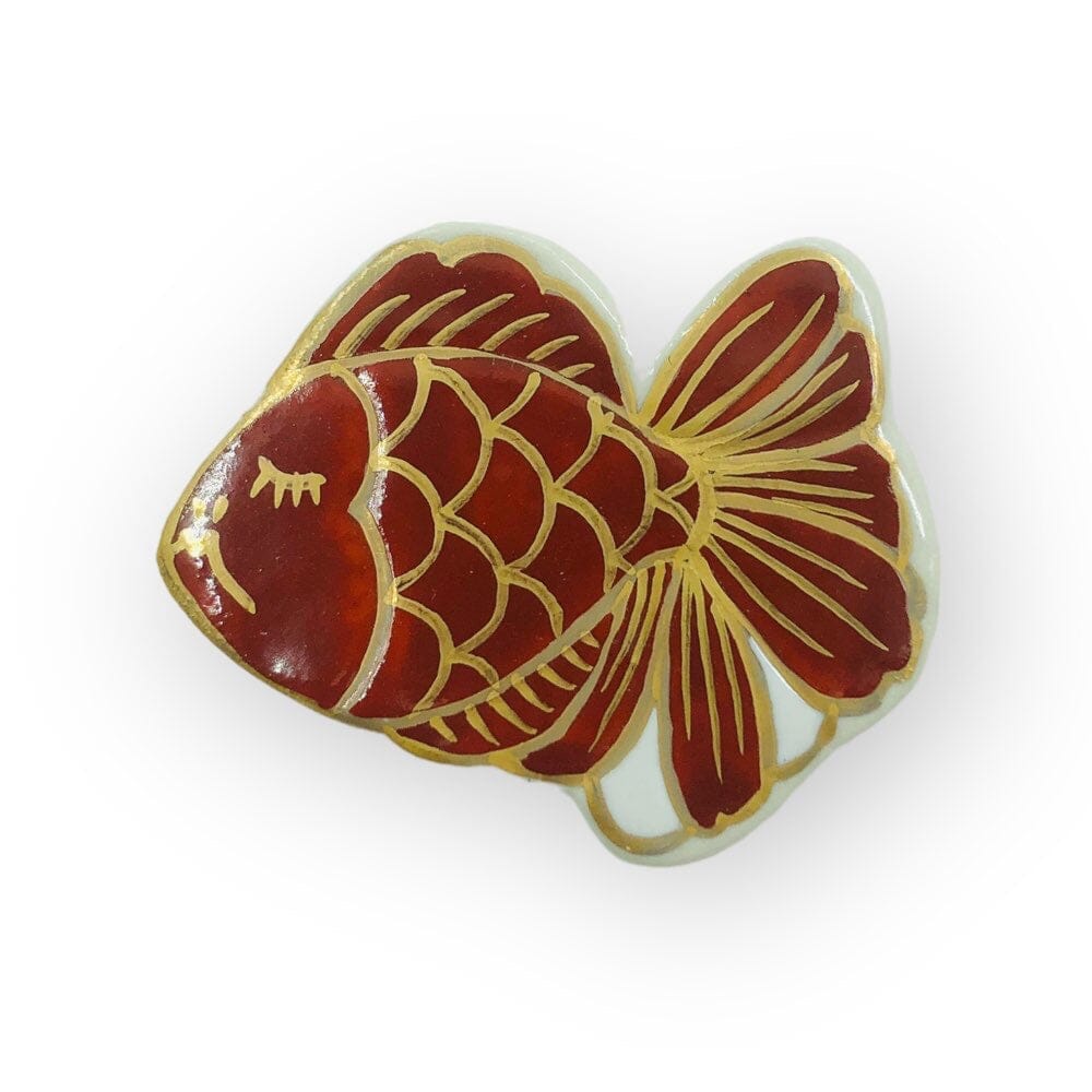 GO!FUKU 五福 帯留 金魚 赤 帯留 GO!FUKU 五福