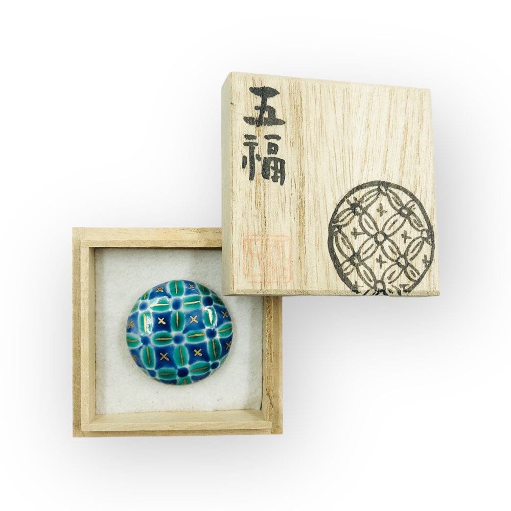 GO!FUKU 五福 帯留 マジョリカタイル 七宝 帯留 GO!FUKU 五福