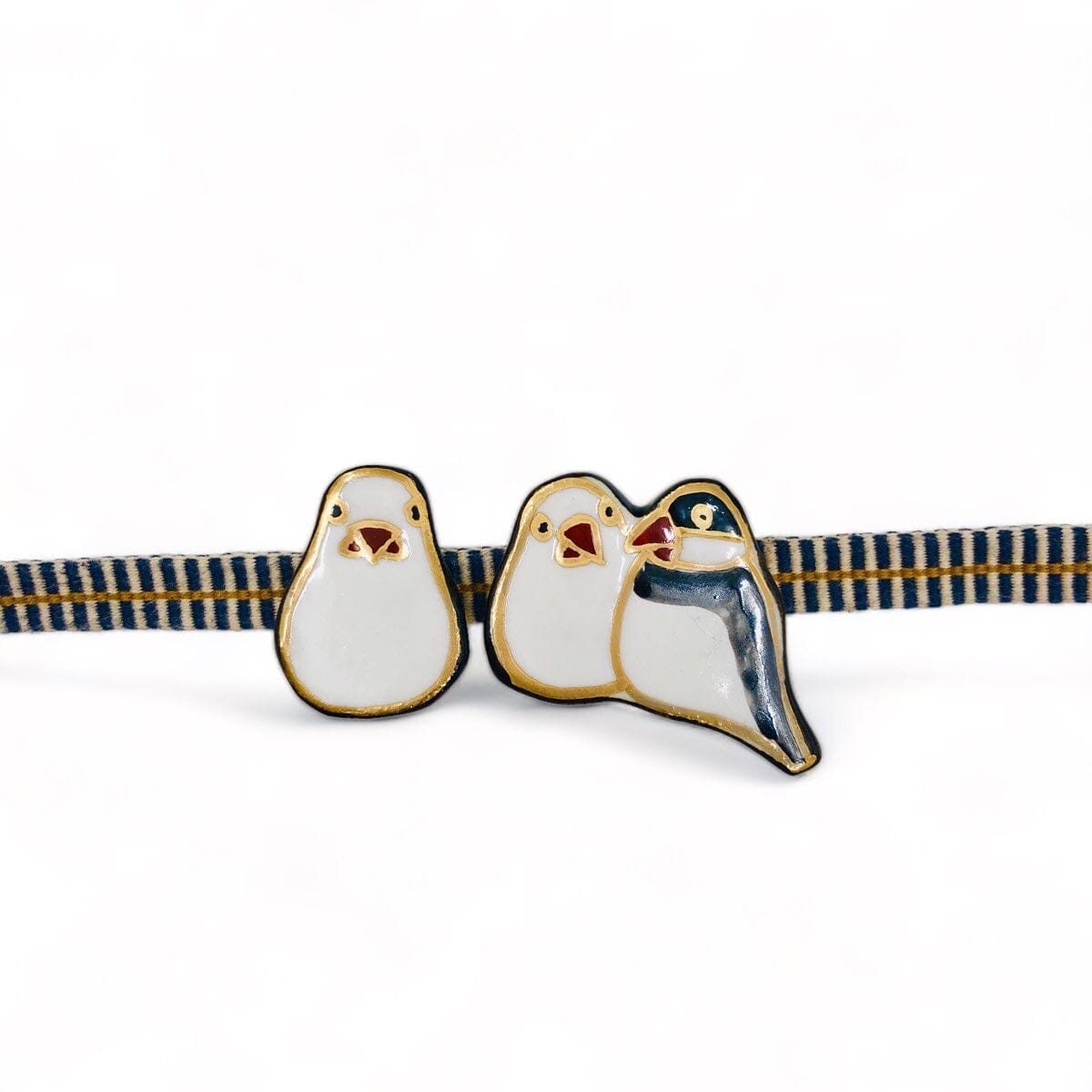 GO!FUKU 五福 帯留 文鳥 帯留 GO!FUKU 五福