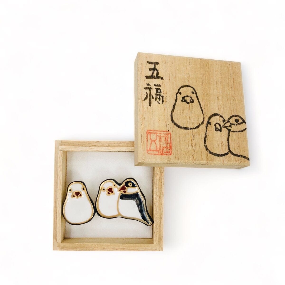 GO!FUKU 五福 帯留 文鳥 帯留 GO!FUKU 五福