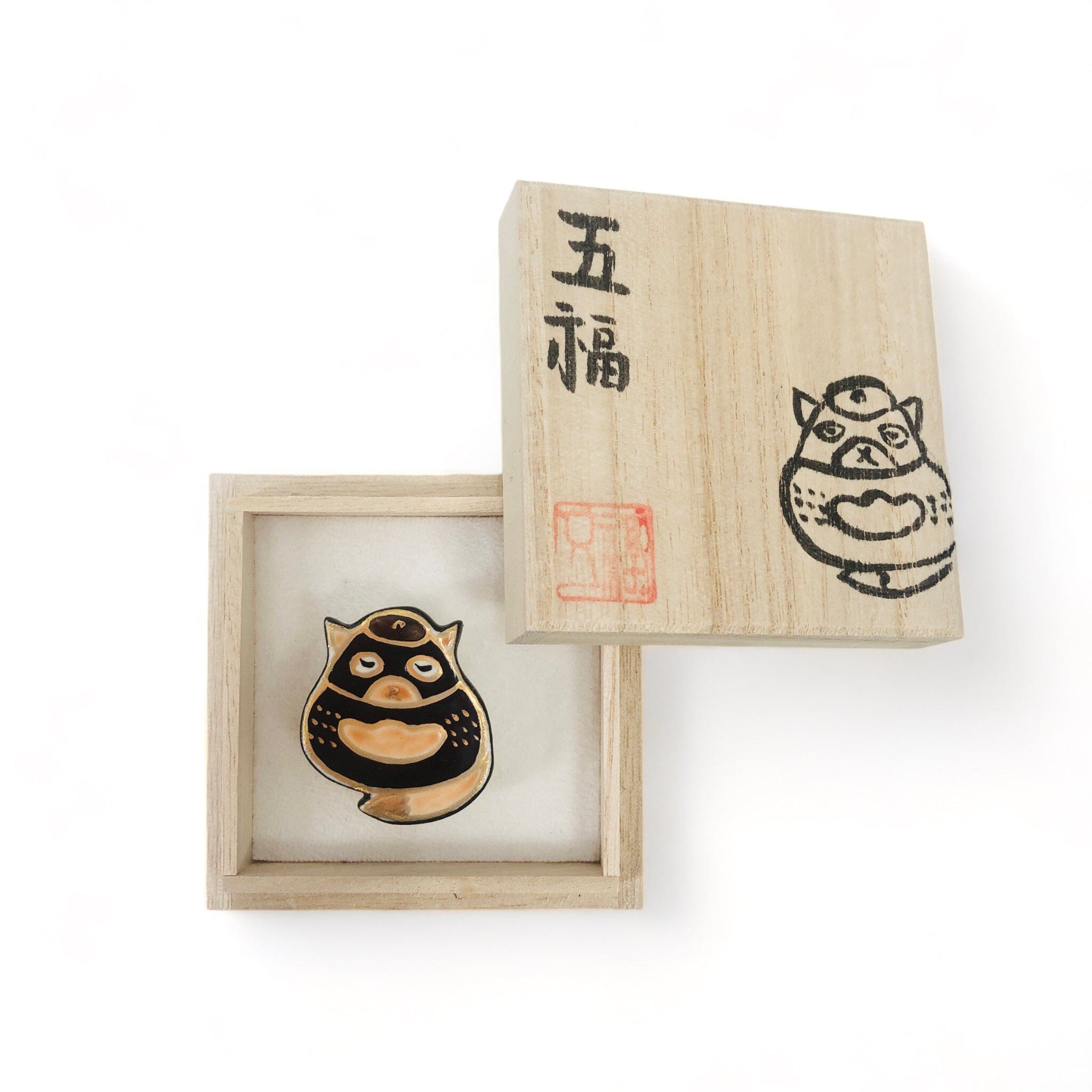 GO!FUKU五福 帯留 分福茶釜 帯留 GO!FUKU 五福