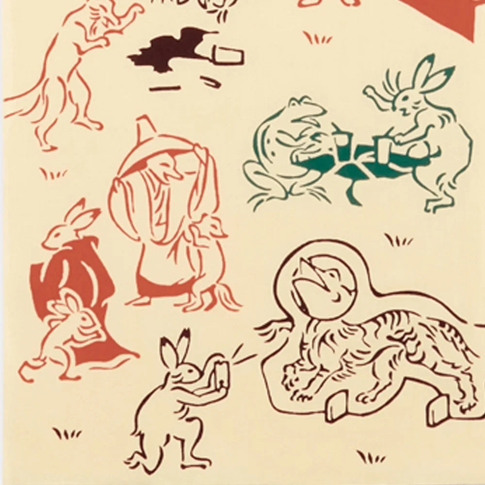 【JIKAN STYLE】注染手ぬぐい 鳥獣戯画 シネマ てぬぐい 宮本株式会社