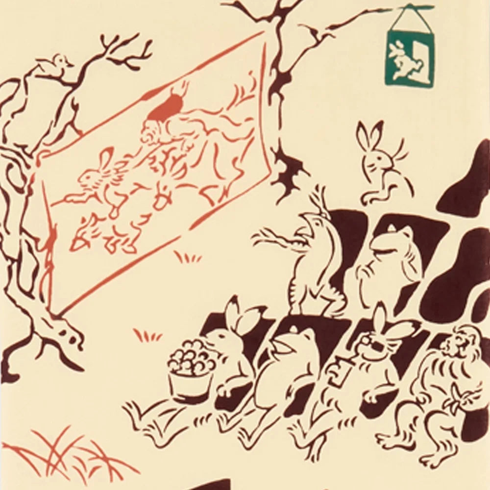 【JIKAN STYLE】注染手ぬぐい 鳥獣戯画 シネマ てぬぐい 宮本株式会社