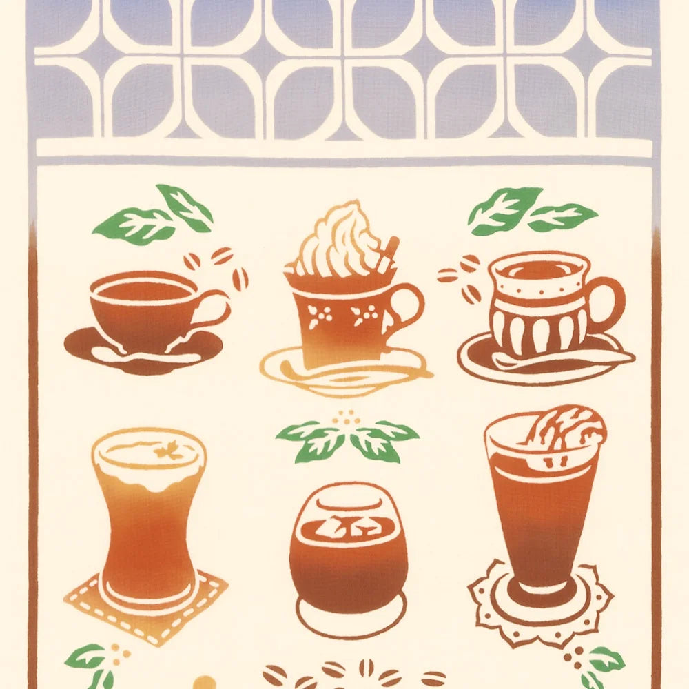 kenema てぬぐい 行きつけの喫茶店 てぬぐい 宮本(株)