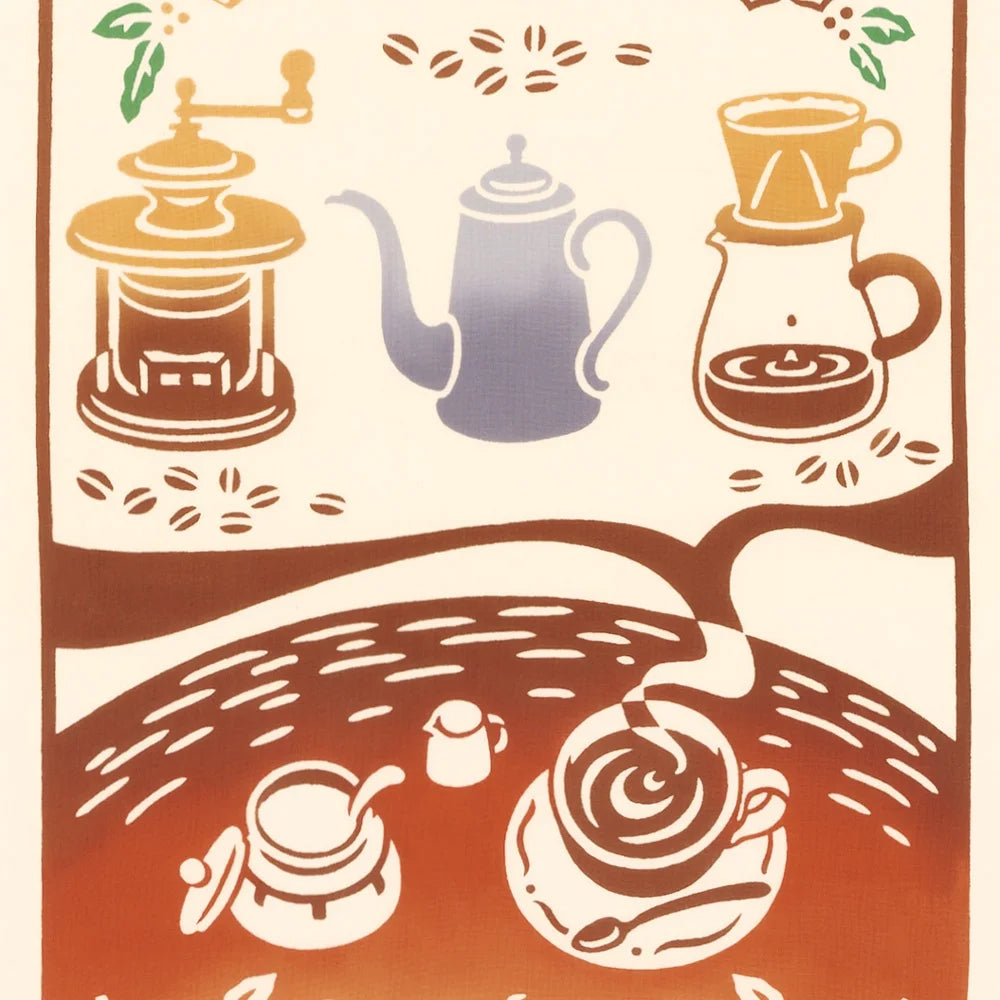 kenema てぬぐい 行きつけの喫茶店 てぬぐい 宮本(株)