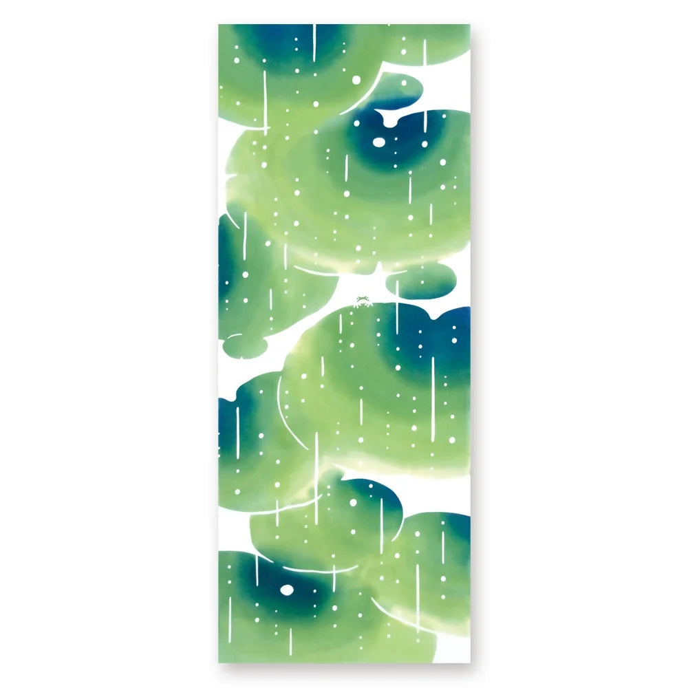 【kenema】注染手ぬぐい 甘雨の蛙 てぬぐい 宮本株式会社