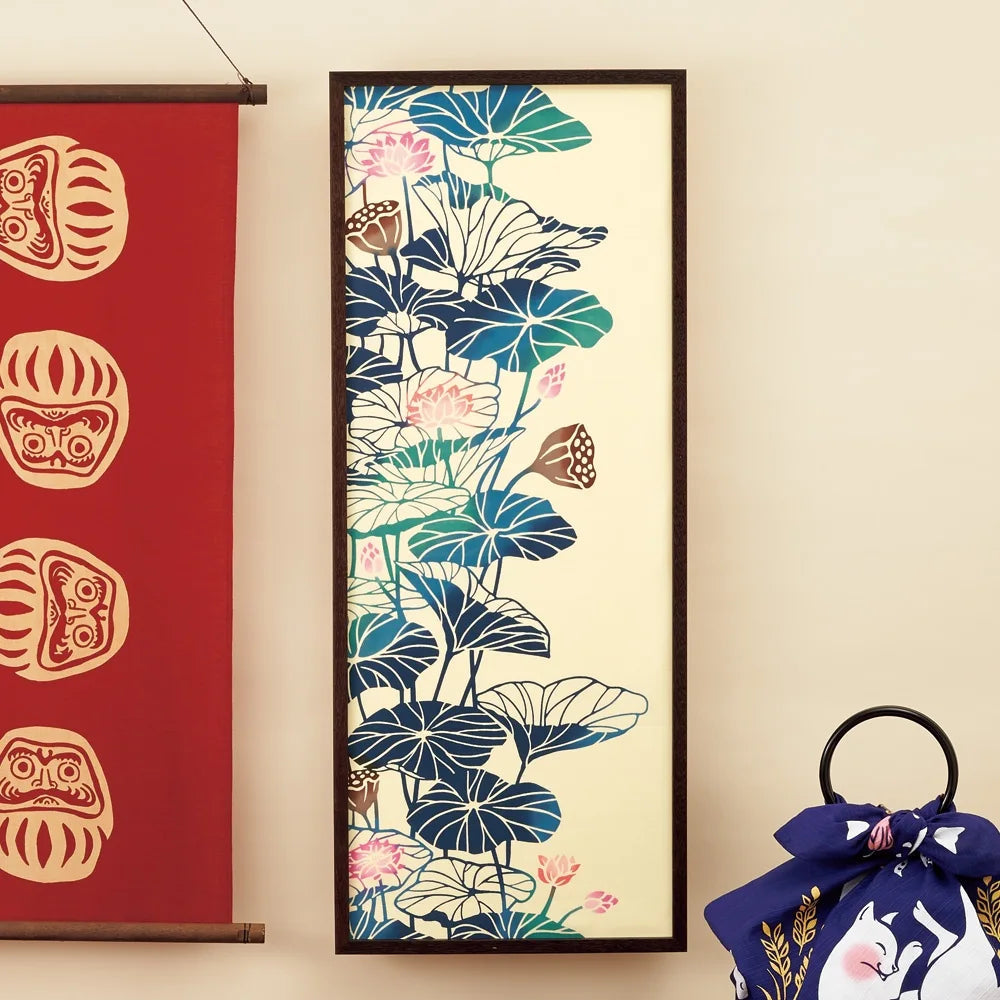 【kenema】 注染手ぬぐい 蓮花 てぬぐい 宮本(株)