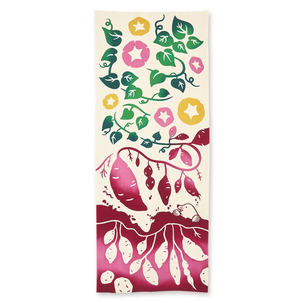 【kenema 】注染手ぬぐい お芋堀り てぬぐい 宮本(株)