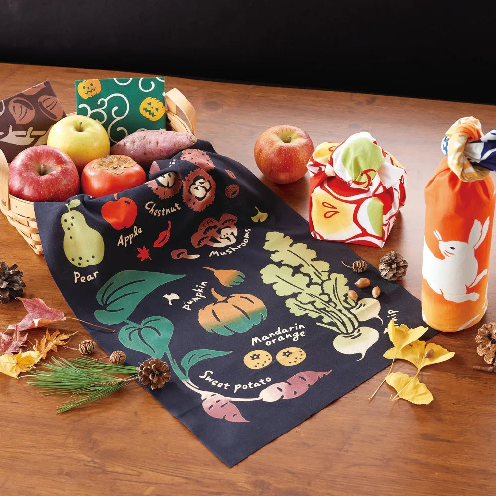 【kenema 】注染手ぬぐい 秋の実り てぬぐい 宮本(株)