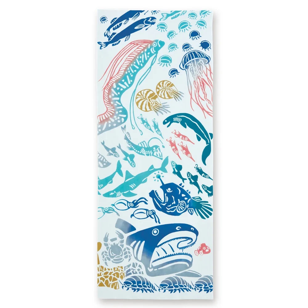 【kenema】注染手ぬぐい 深海魚 てぬぐい 宮本株式会社