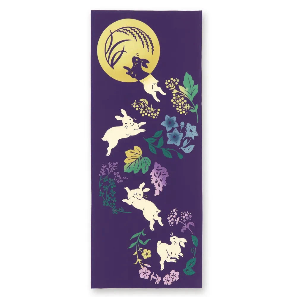 【kenema 】注染手ぬぐい 十五夜白兎 てぬぐい 宮本(株)