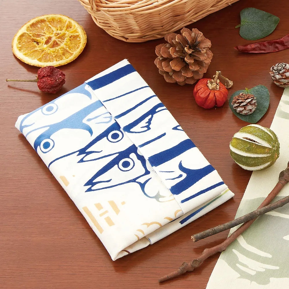 【kenema 】注染手ぬぐい 旨秋刀魚 てぬぐい 宮本(株)