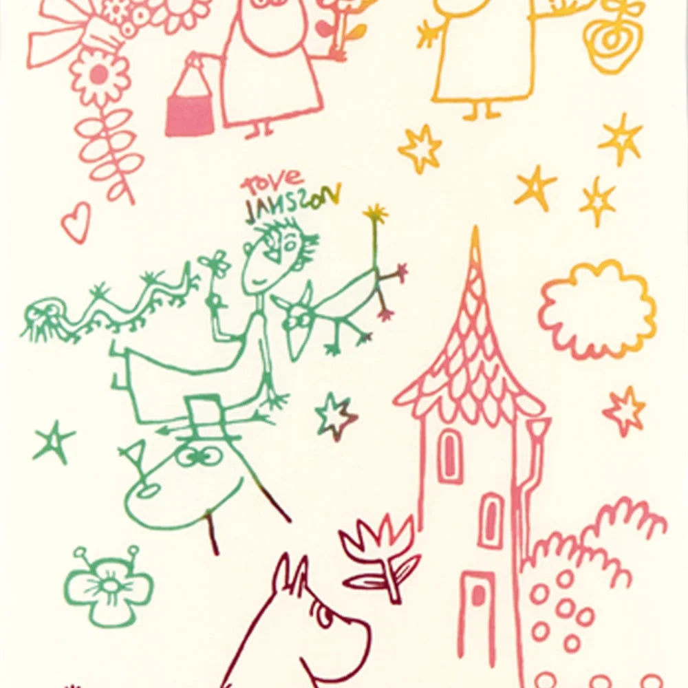 【MOOMIN】注染手ぬぐい ムーミンママ&落書き てぬぐい 宮本株式会社