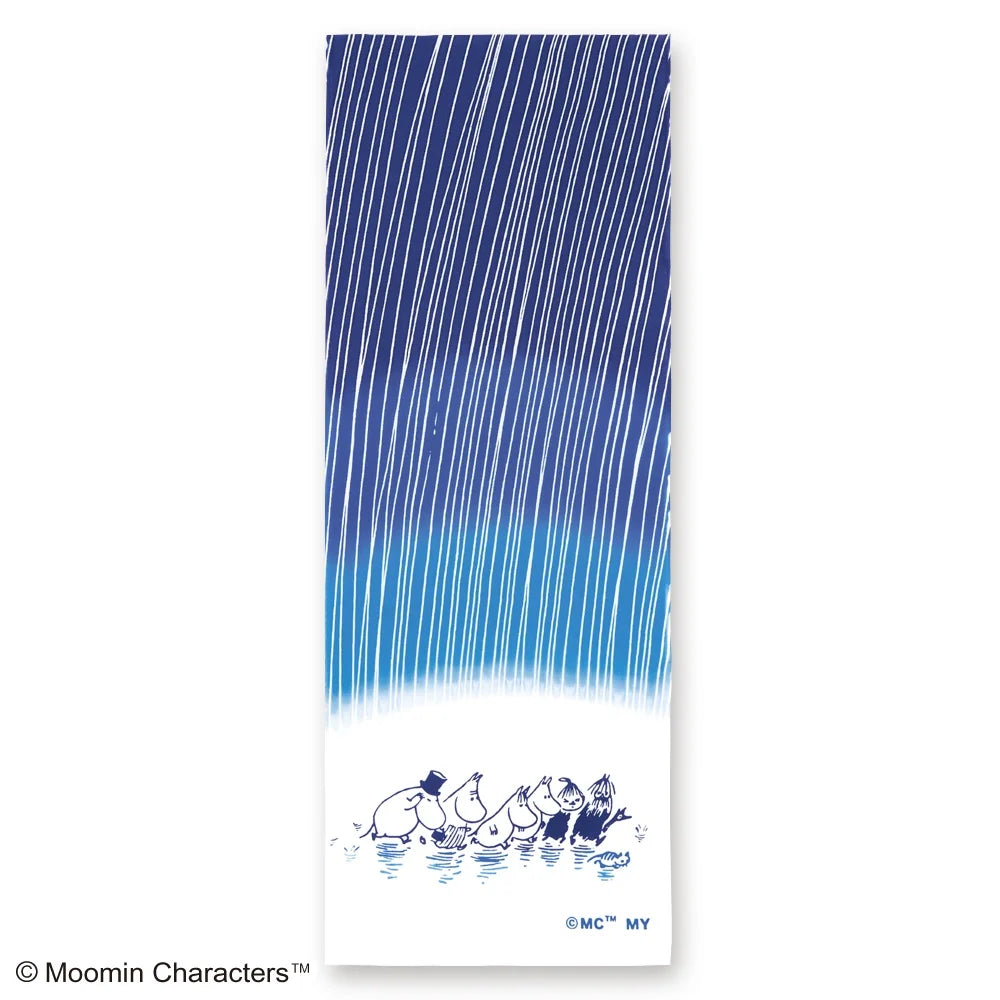【MOOMIN】注染手ぬぐい 雨 てぬぐい 宮本株式会社