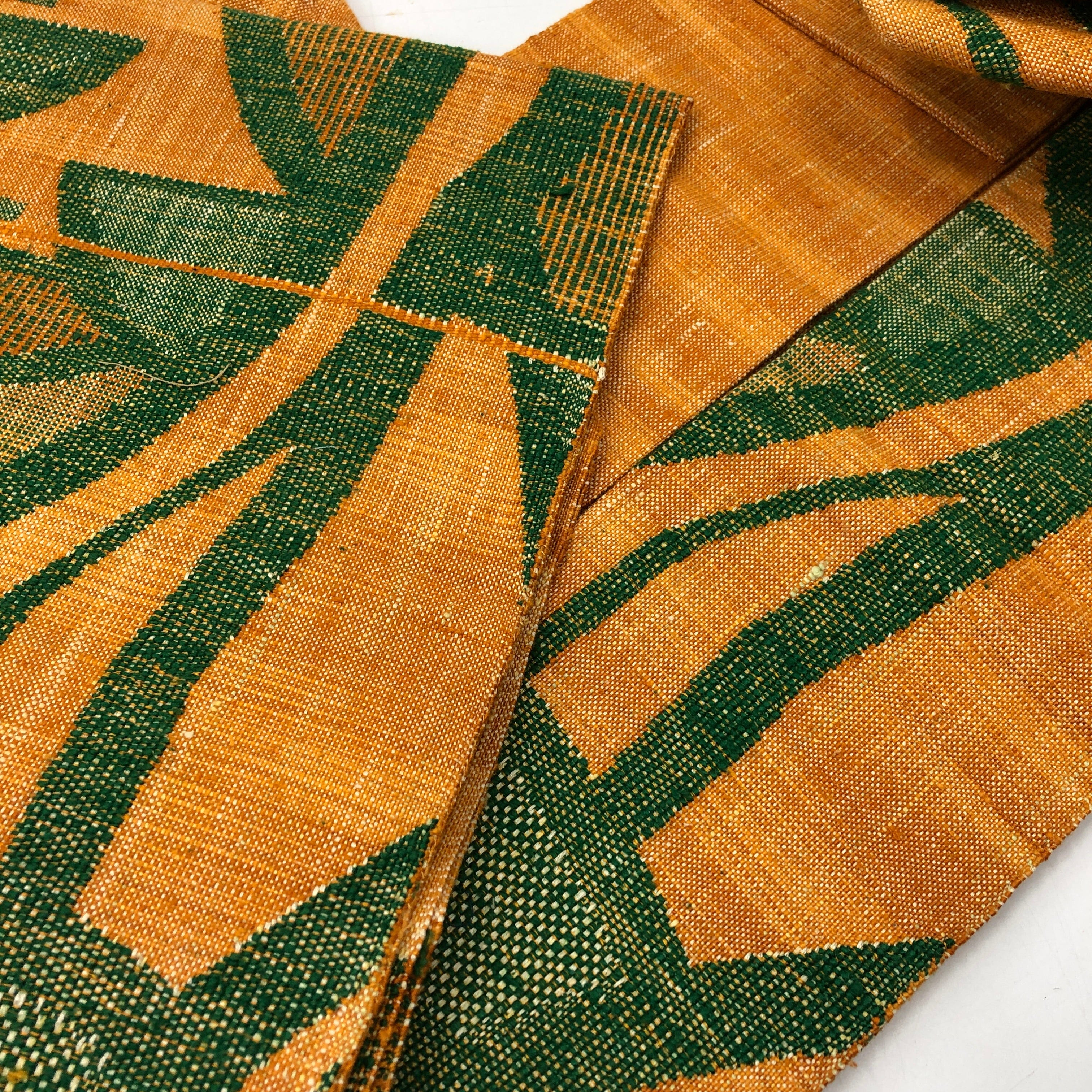 used 八寸名古屋 幾何学 オレンジ OB2300004 帯 一六八堂 irohado