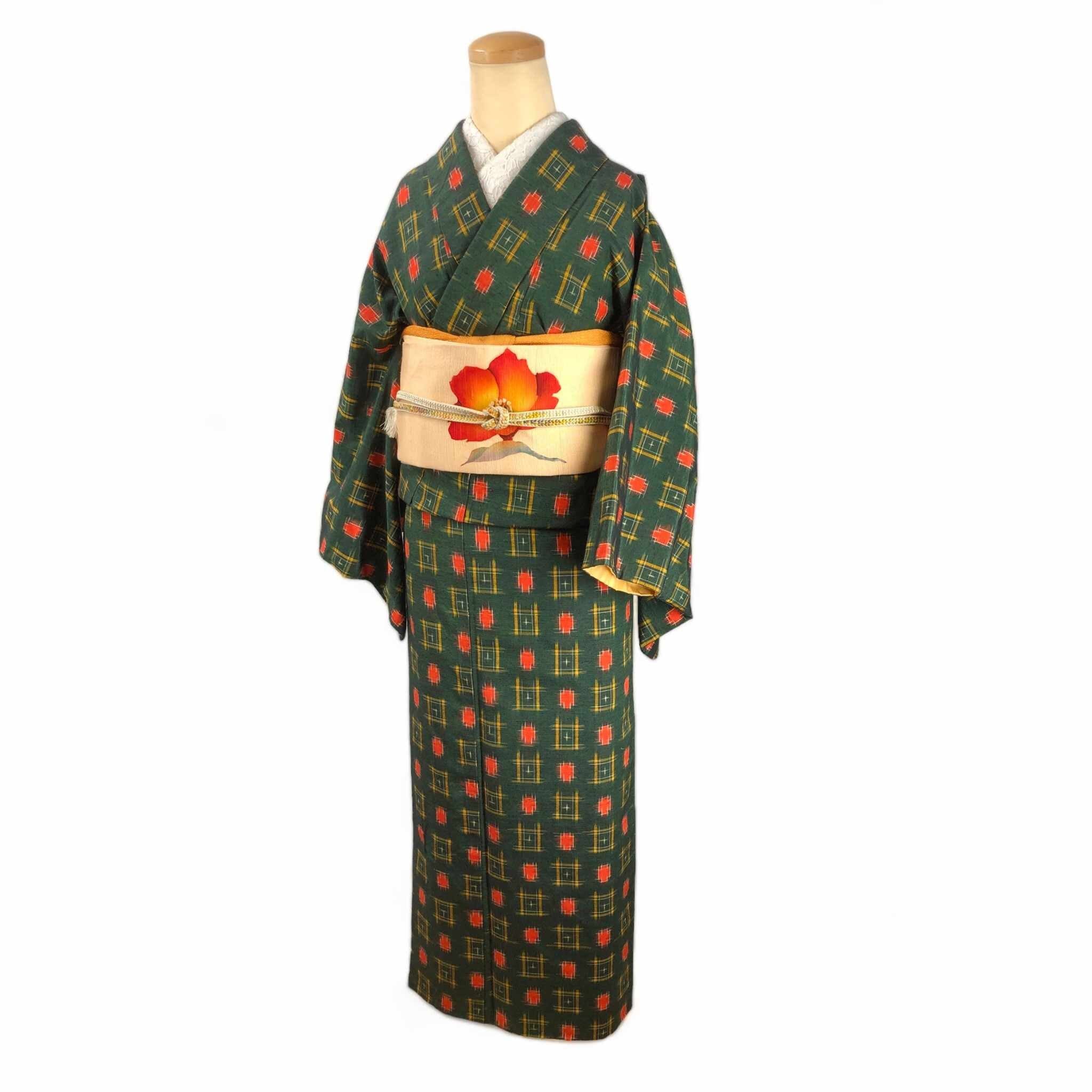 used 紬 袷 KI23000003 着物 一六八堂 irohado