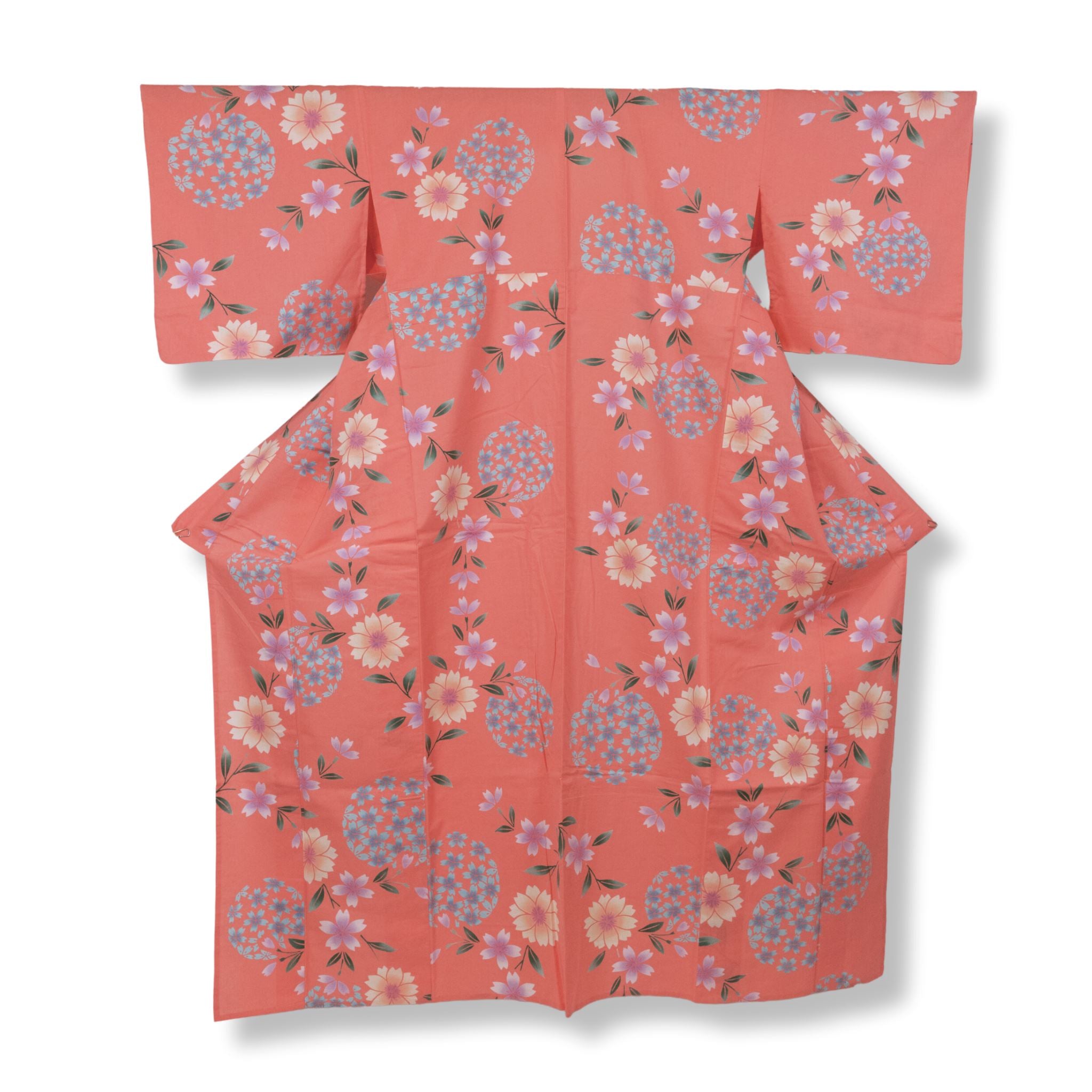 used 注染浴衣 ピンク 花柄 YU24000010 浴衣 used