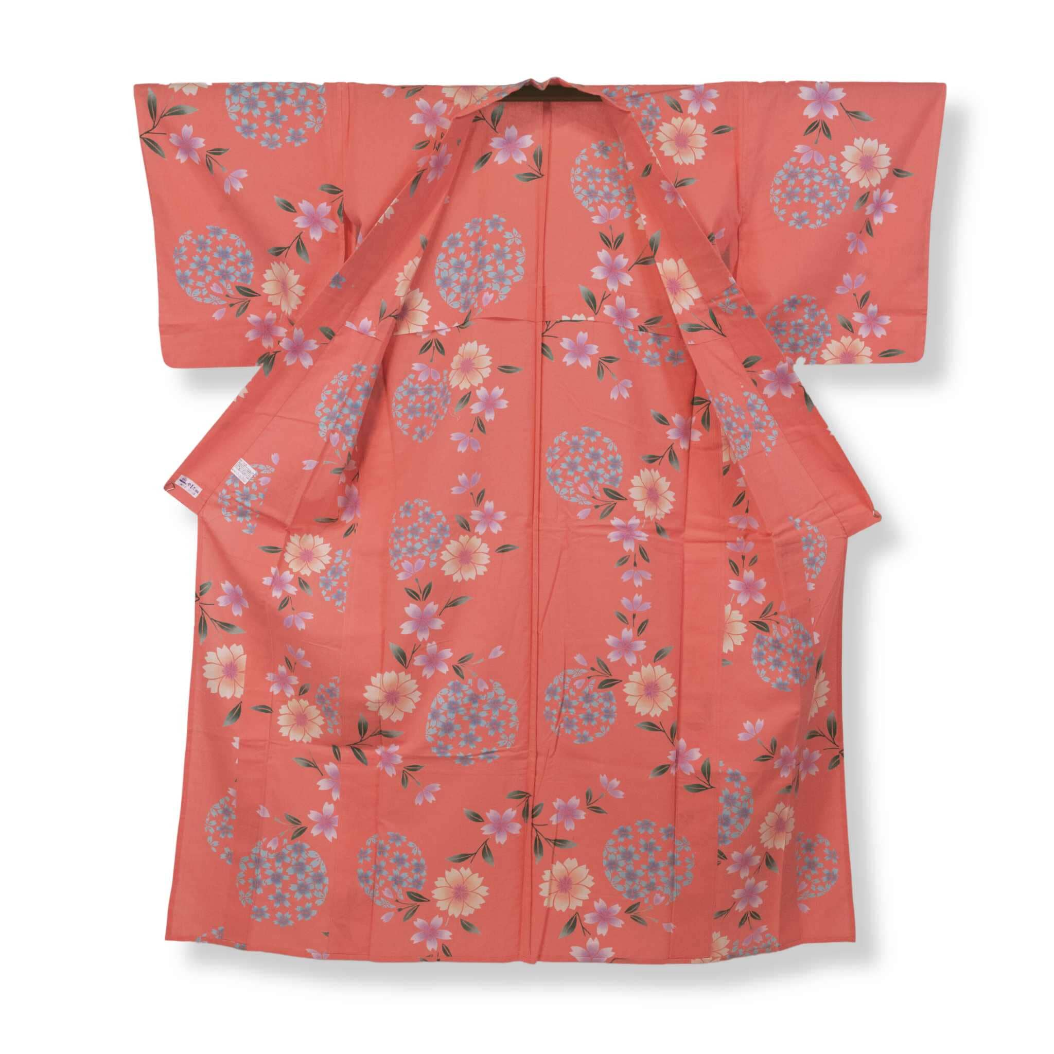 used 注染浴衣 ピンク 花柄 YU24000010 浴衣 used