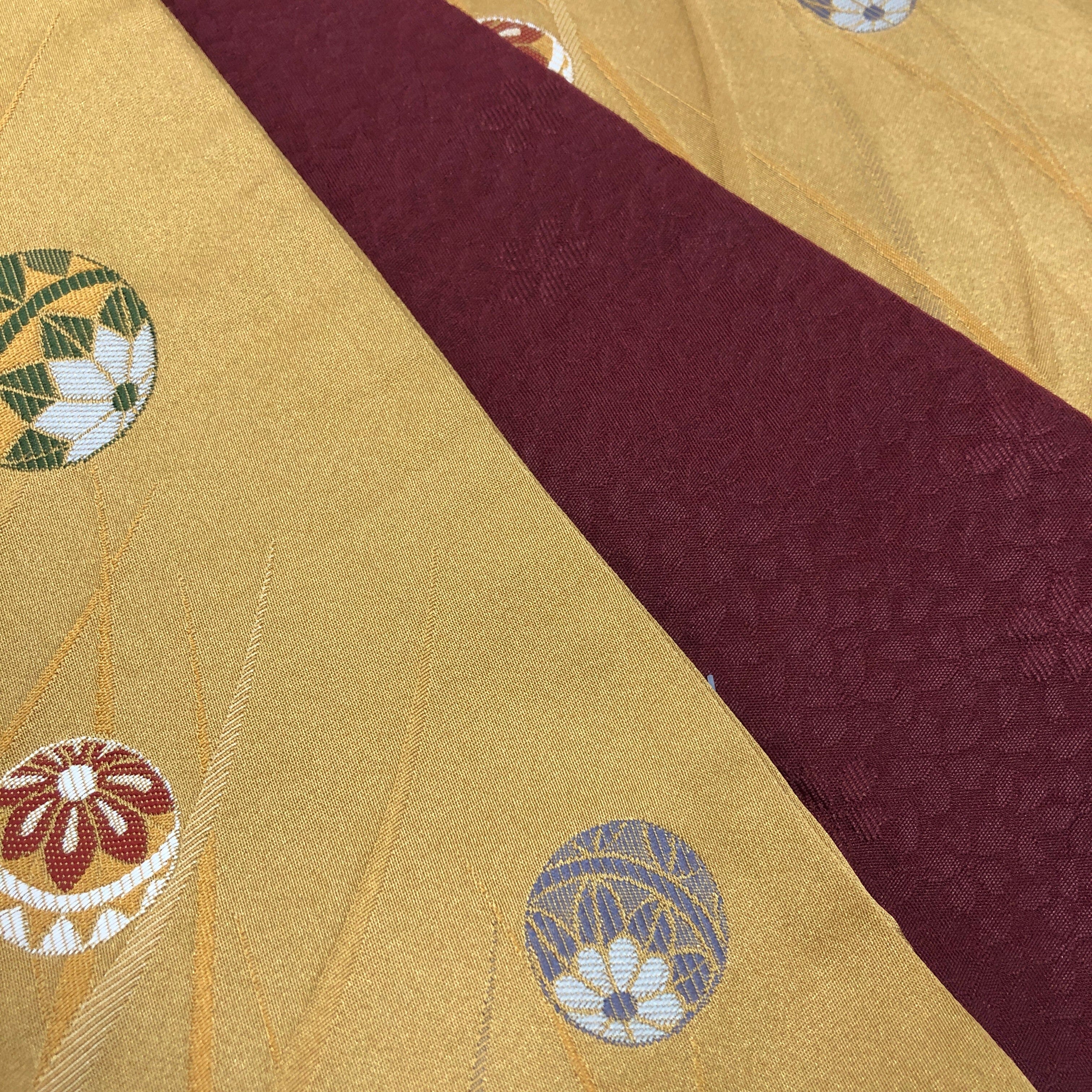 used半巾帯 リバーシブル ポリエステル 鞠 帯 一六八堂